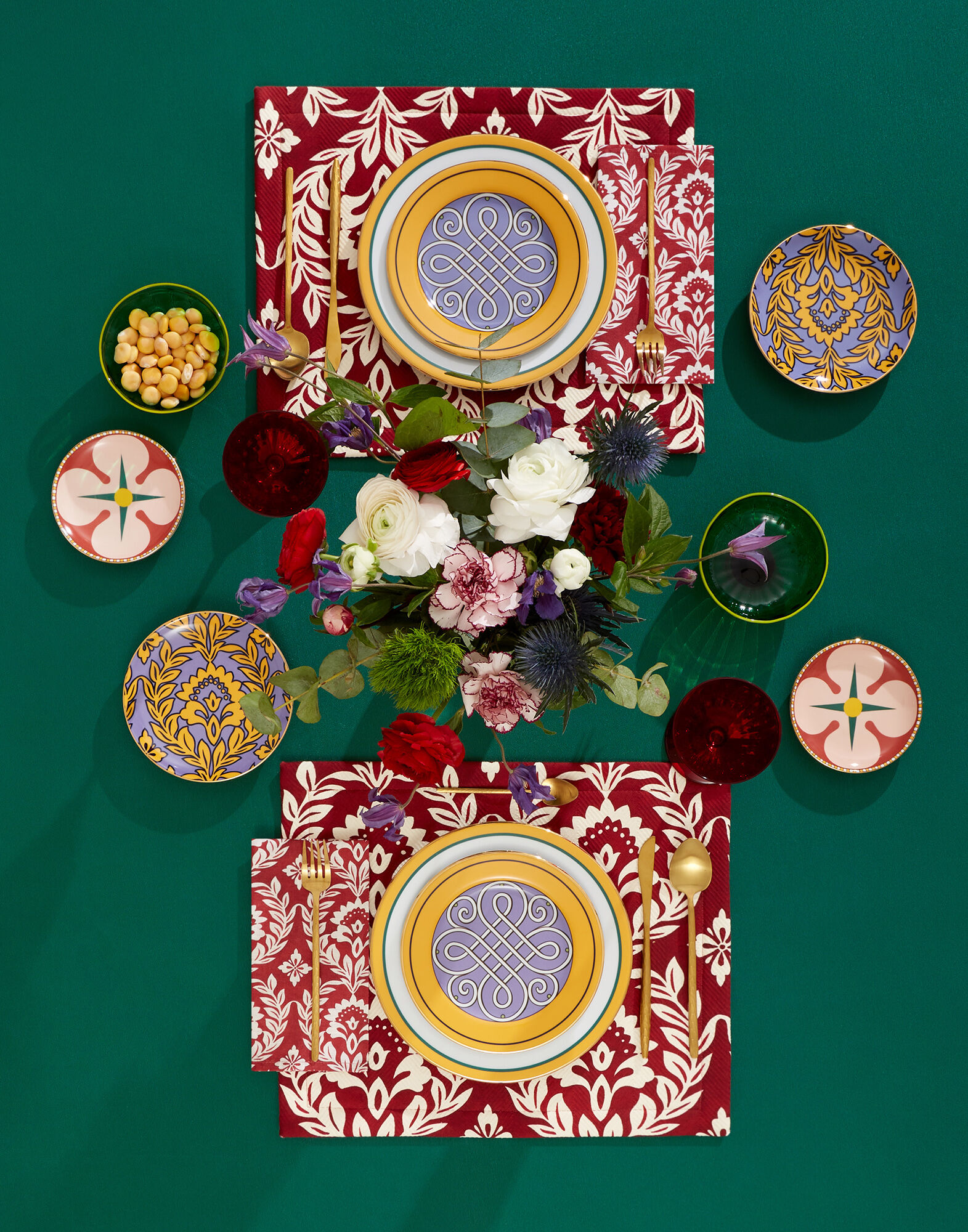 La DoubleJ Dessert Plates Set Of 2 Cortile Yellow DIS0063CER001CRL0004