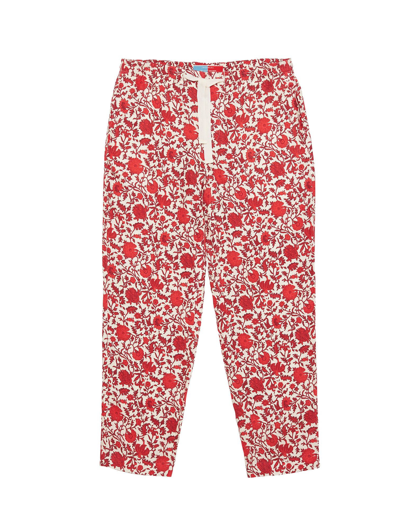 La DoubleJ Alex Trousers Dragonflower Mini Red TRO0153LIN007DRE01RE01