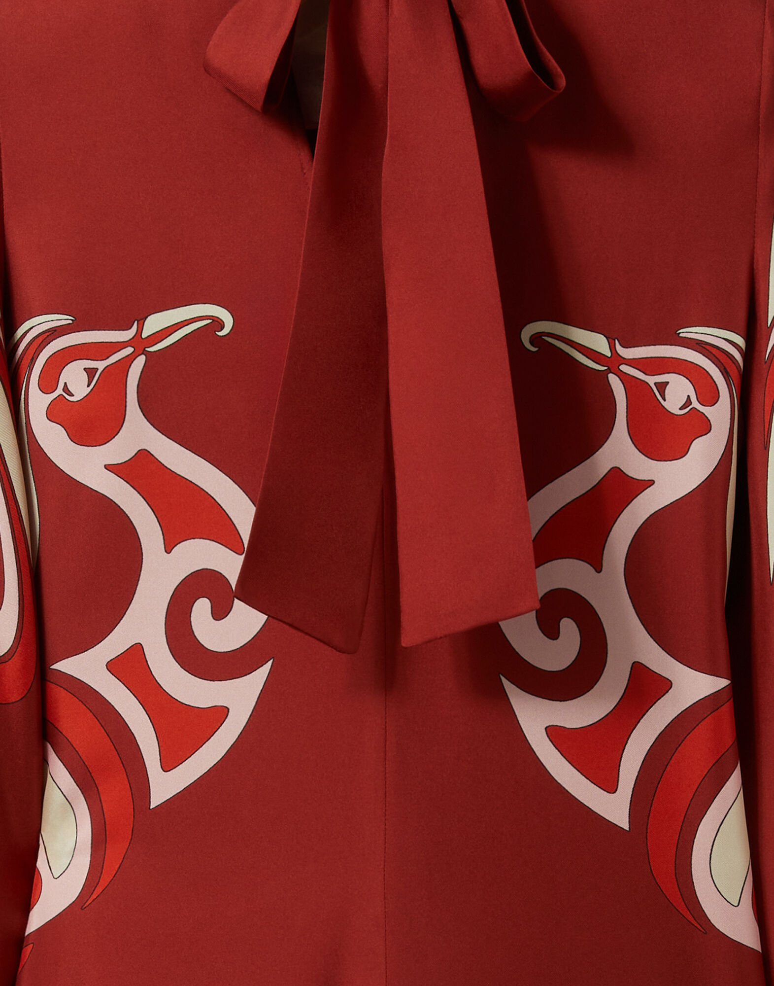 La DoubleJ Magnifico Dress Phoenix Plac&eacute;e Burgundy DRE0232SIL006PHO01RE02