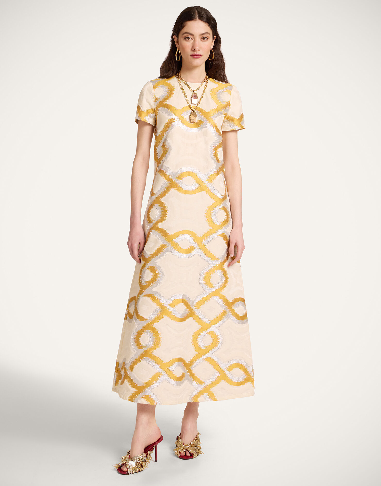 La DoubleJ Swing Dress Tackle Gold DRE0001JCQ081TAC03YE05