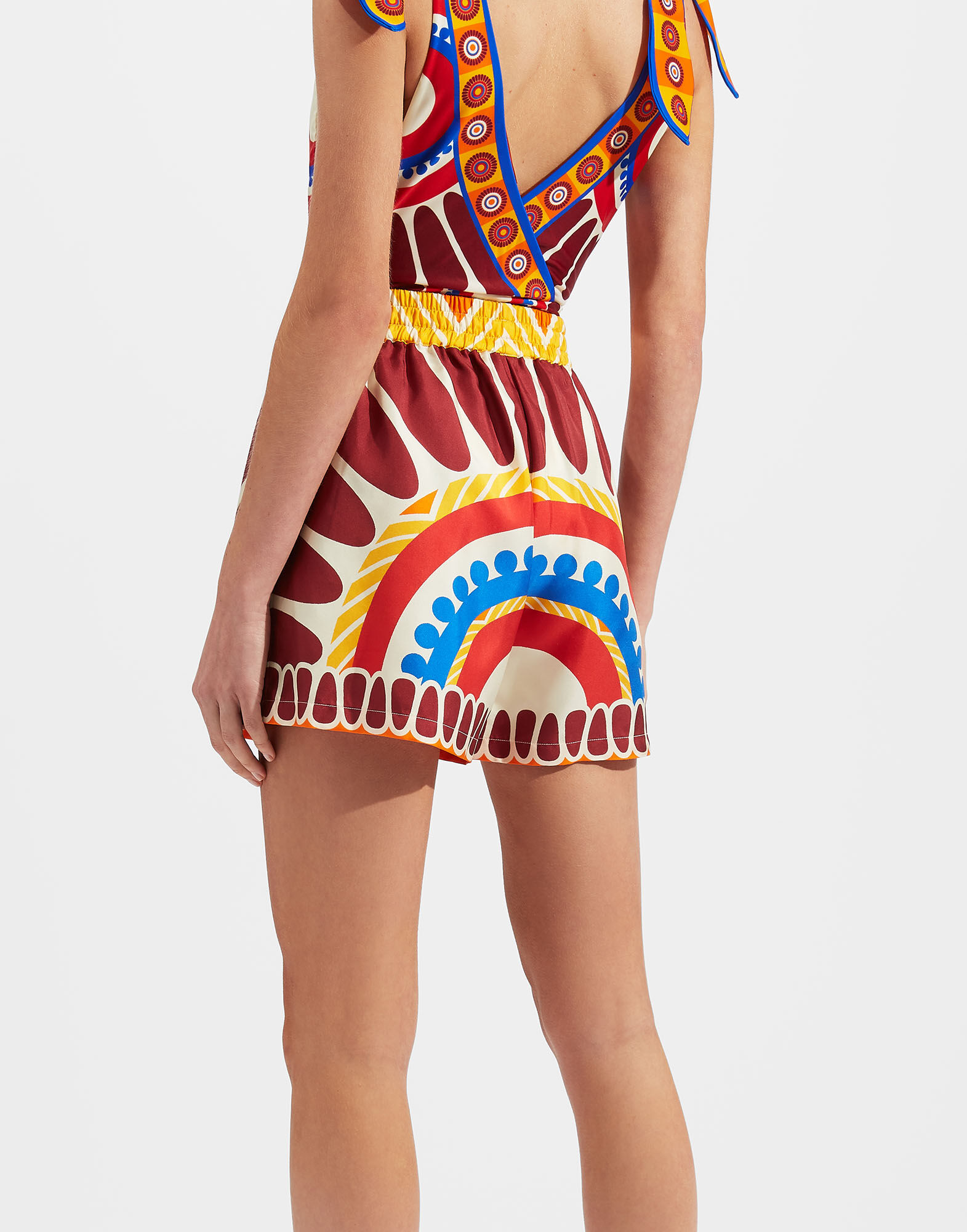 La DoubleJ Pull-Up Shorts Solar Plac&eacute;e TRO0060SIL006SOL0002