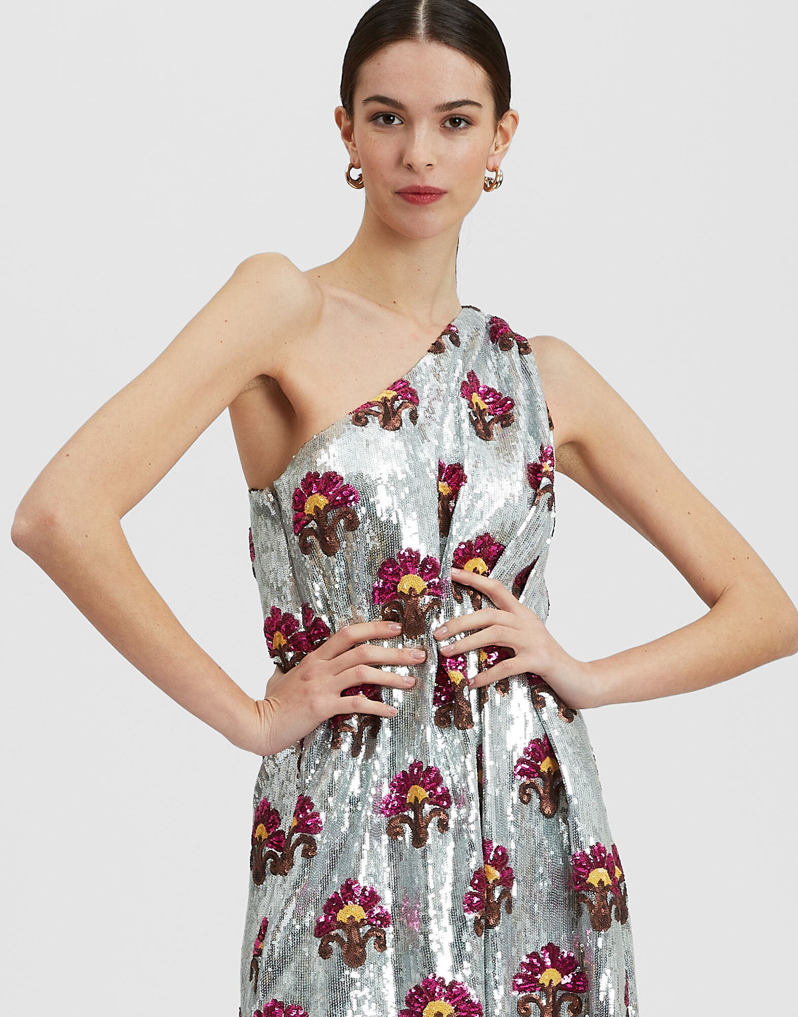 La DoubleJ Roy Midi Dress Silver DRE0624PAI005TXQ01GY04