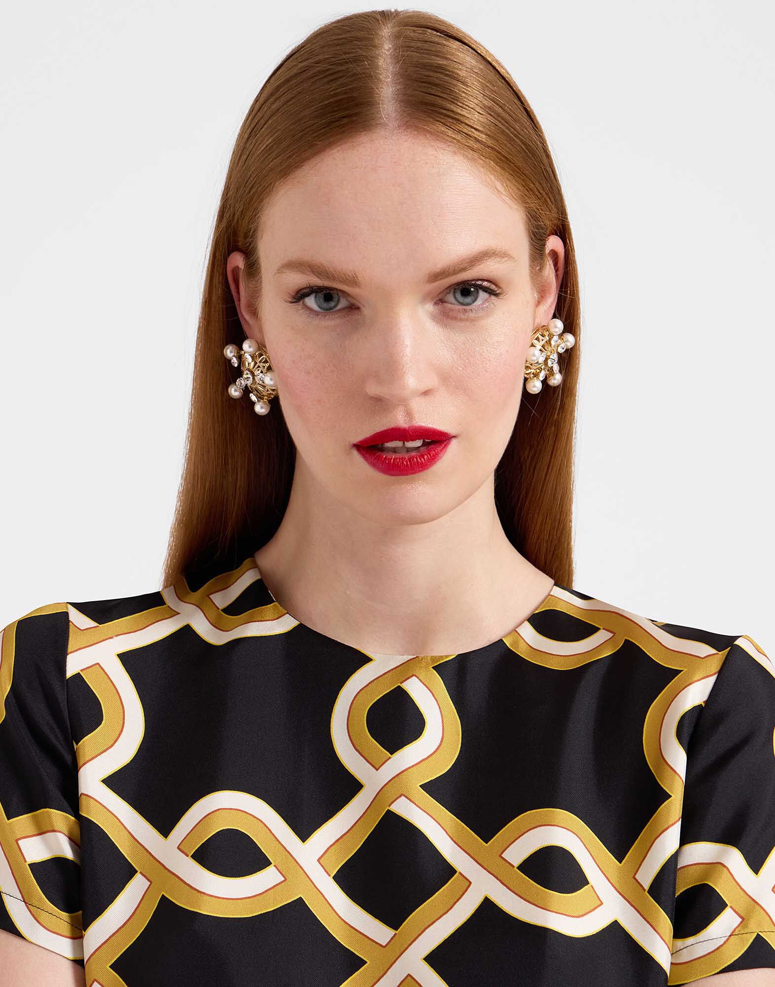 La DoubleJ Swing Dress Tackle Black DRE0316SIL001TAC01BL01