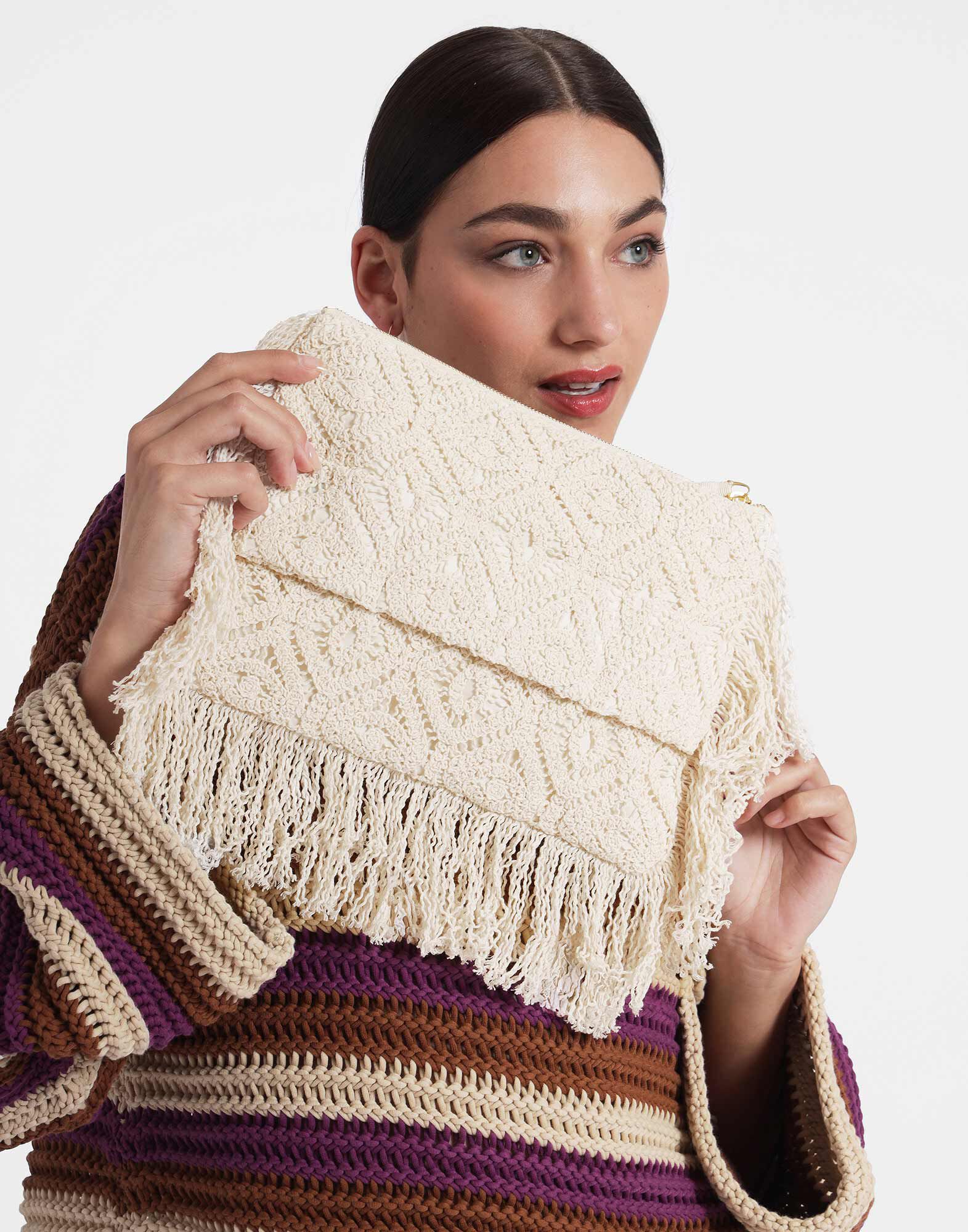 La DoubleJ Hand Pochette Plaza Cream BAG0059JCQ080PLA03WH03