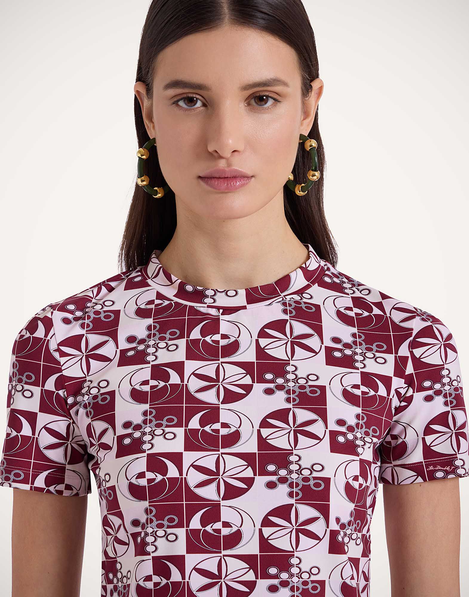 La DoubleJ Jazzercize T-Shirt Eclipse Bordeaux TSH0010JER049ECL01RE02