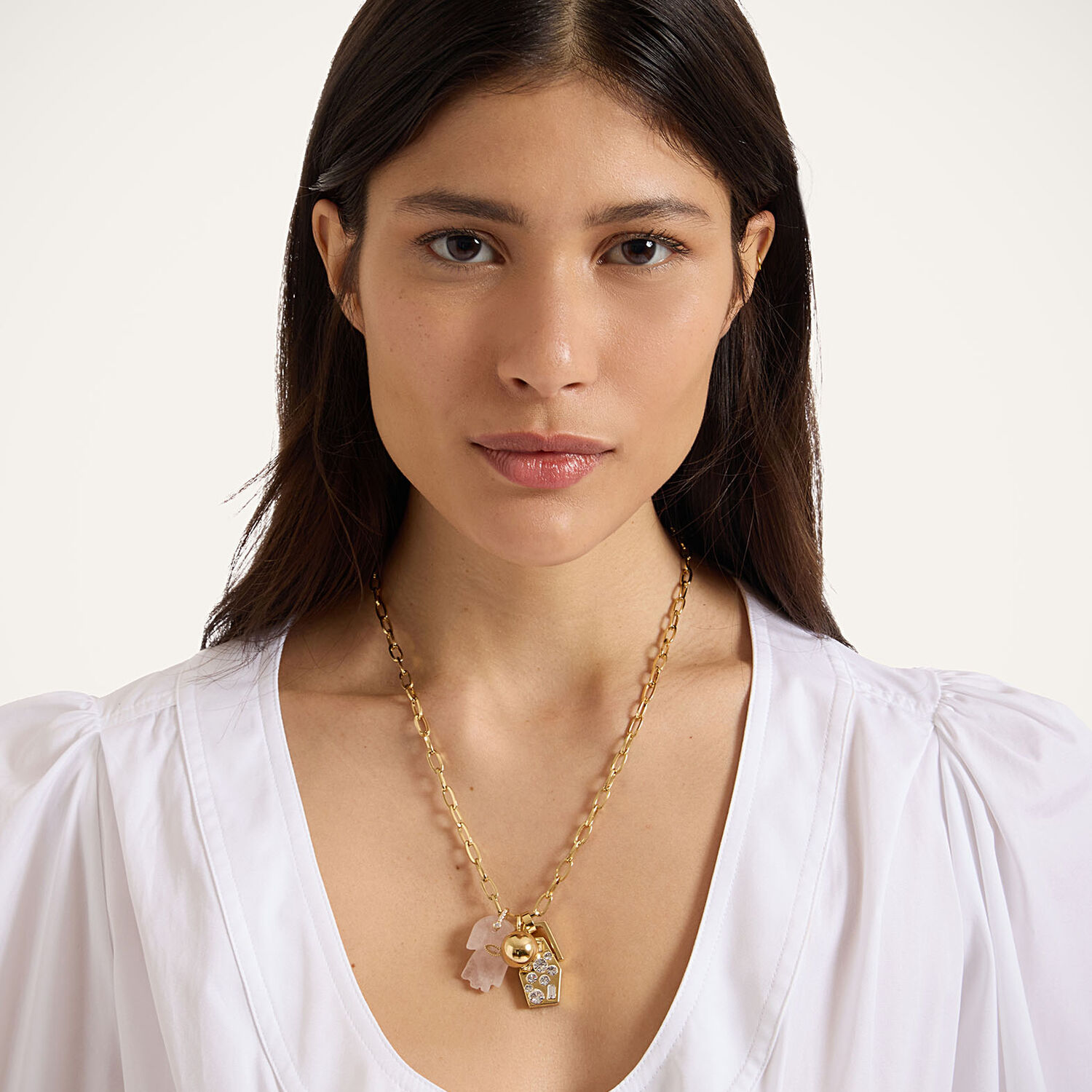 La Double J Protection Charm Necklace