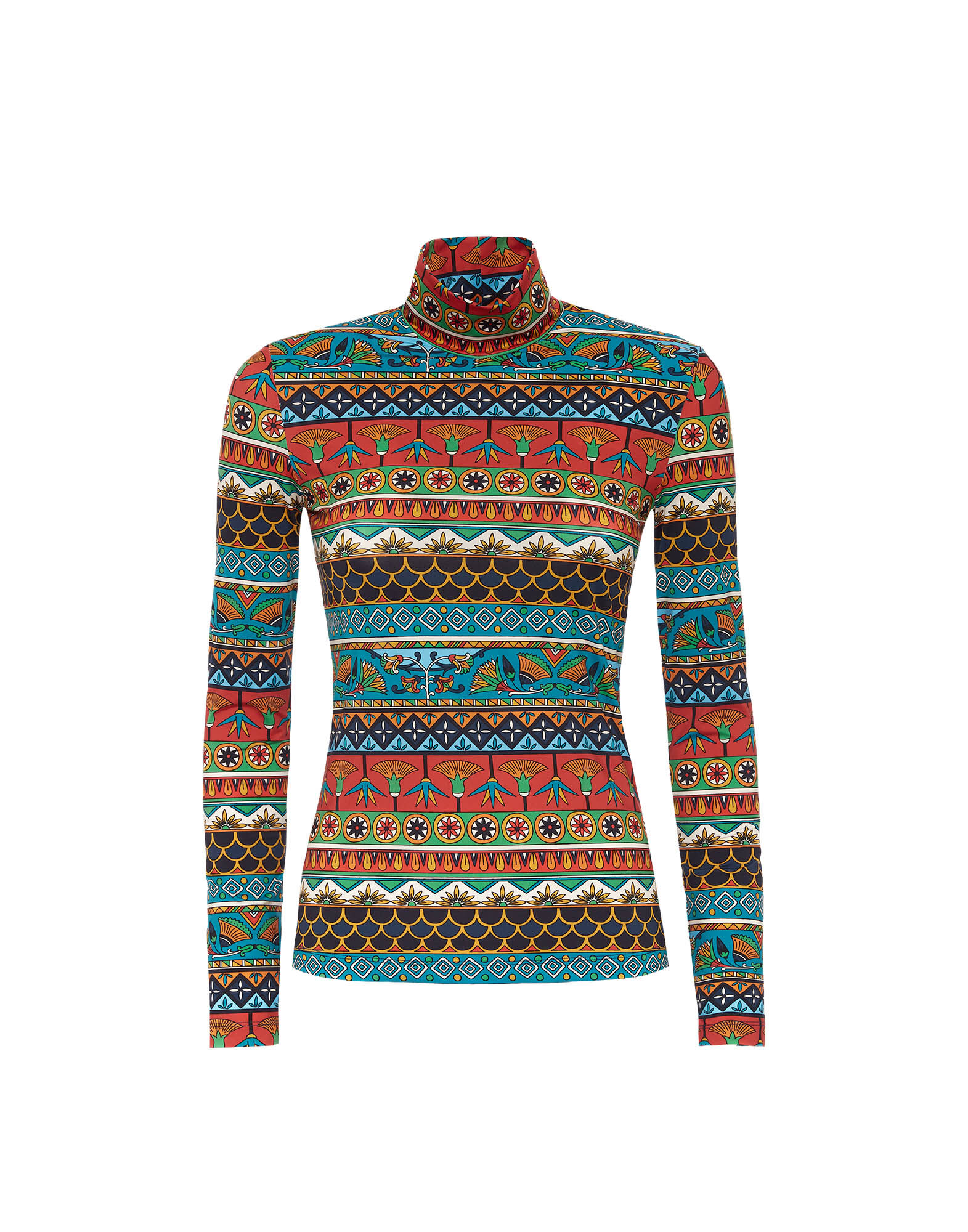 La DoubleJ Turtleneck Giza Turquoise SHI0030JER005GIZ01BU08