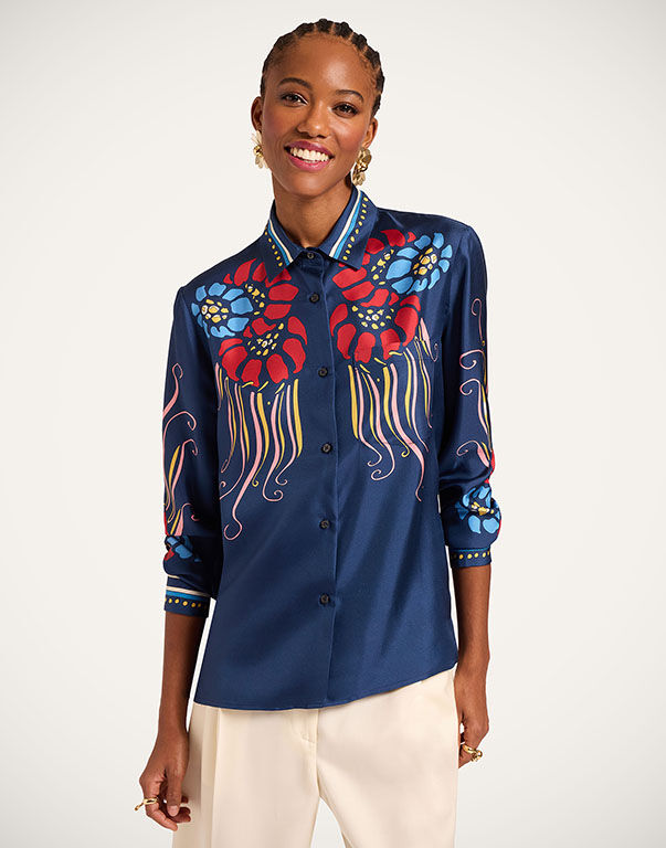 LDJ Icons - The Boy Shirt, a Printed Silk Shirt | La DoubleJ