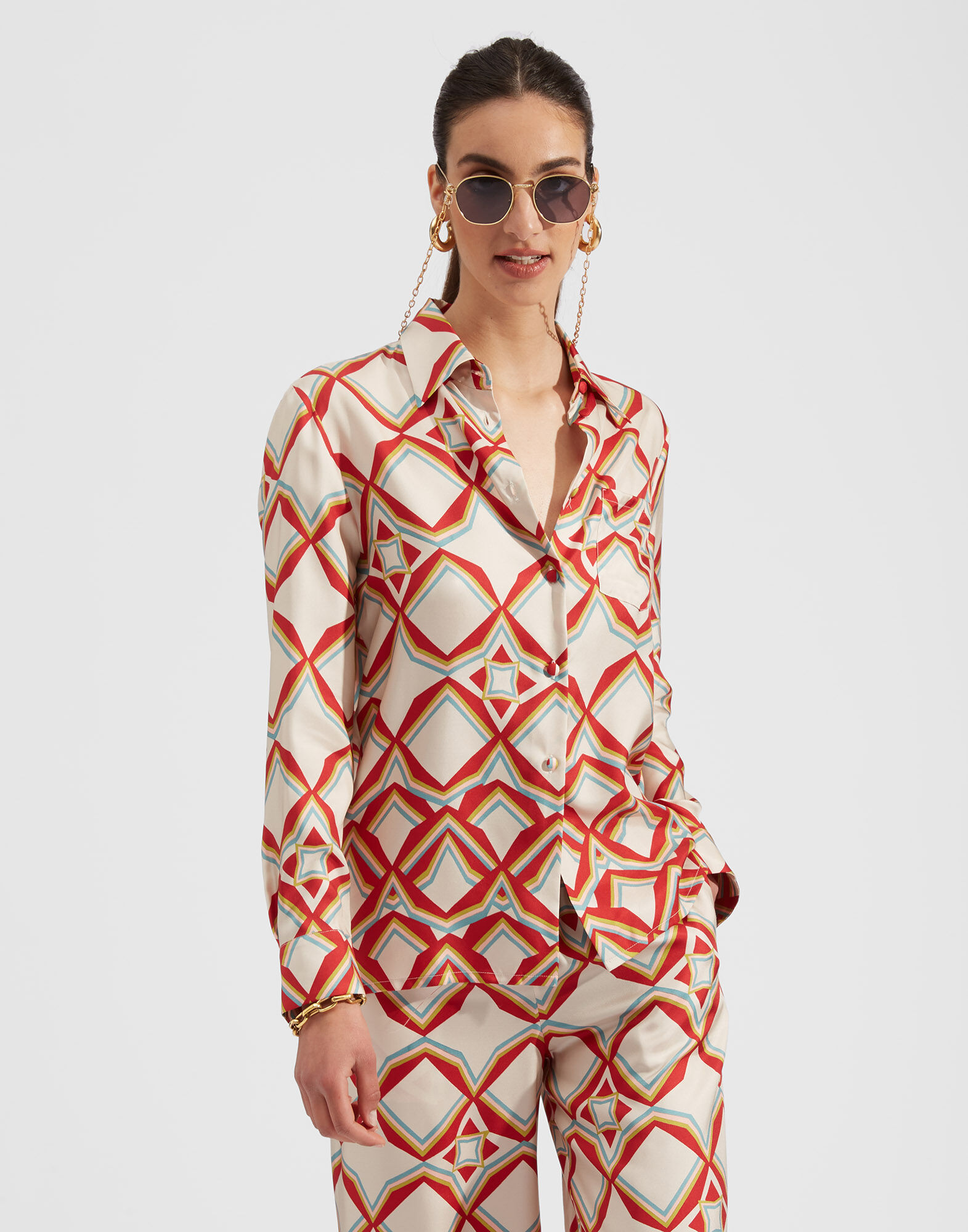 La DoubleJ Boy Shirt Diamonds SHI0001SIL001DIA0001