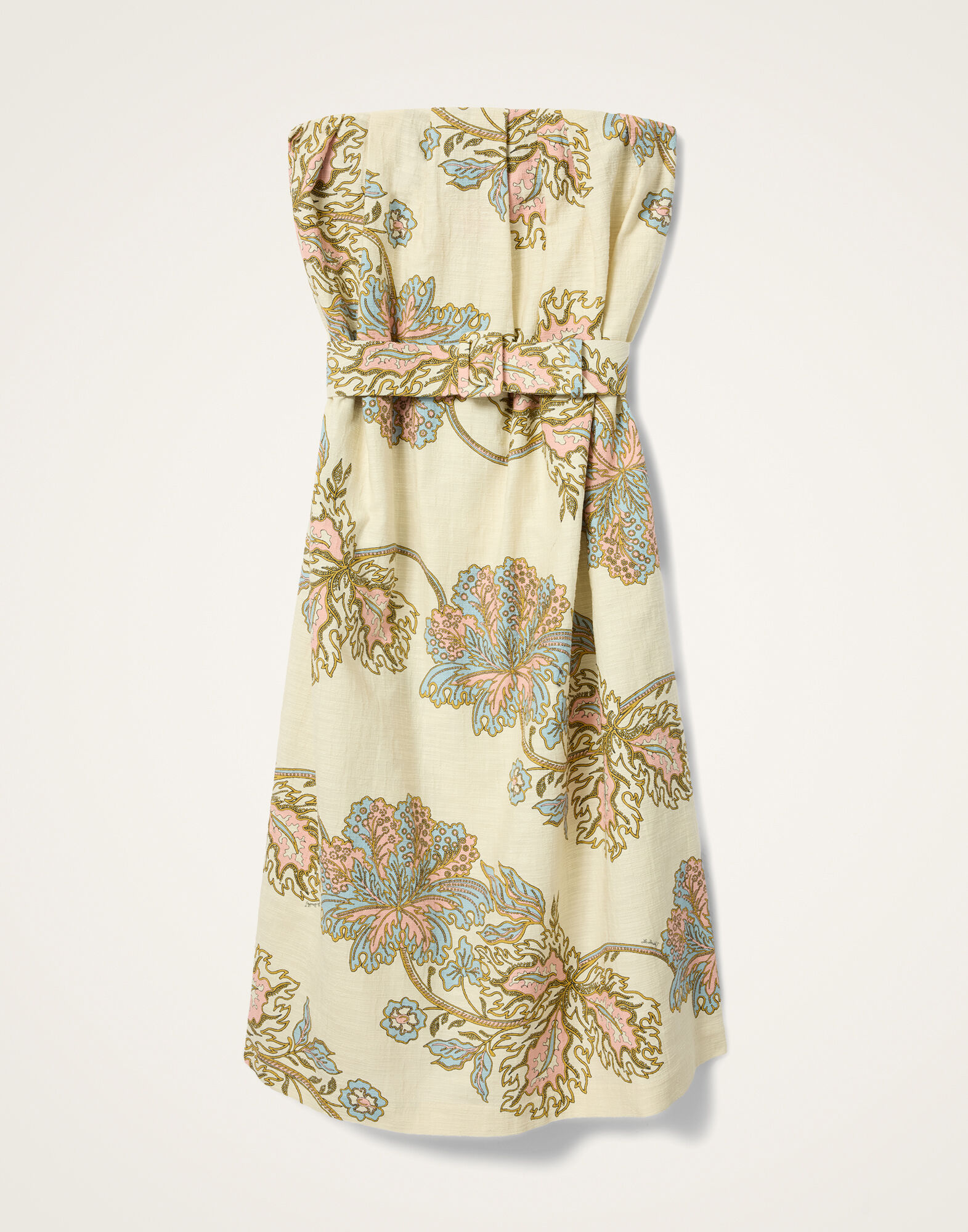 La DoubleJ Belted Filter Dress Swathe Ivory DRE1073COT005SWA01WH04
