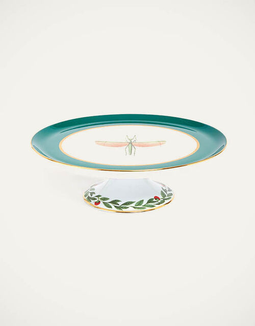 La DoubleJ Cake Stand Libellula Green CAK0001CER001LIB03GR02