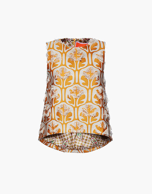 La DoubleJ La Scala Top Grove Ocra/Ghiaccio TOP0016JCQ043GRV02OR06