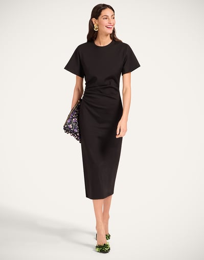 Lela Dress in Solid Black for Women | La DoubleJ US Lela Dress in Solid Black for Women | La DoubleJ US
