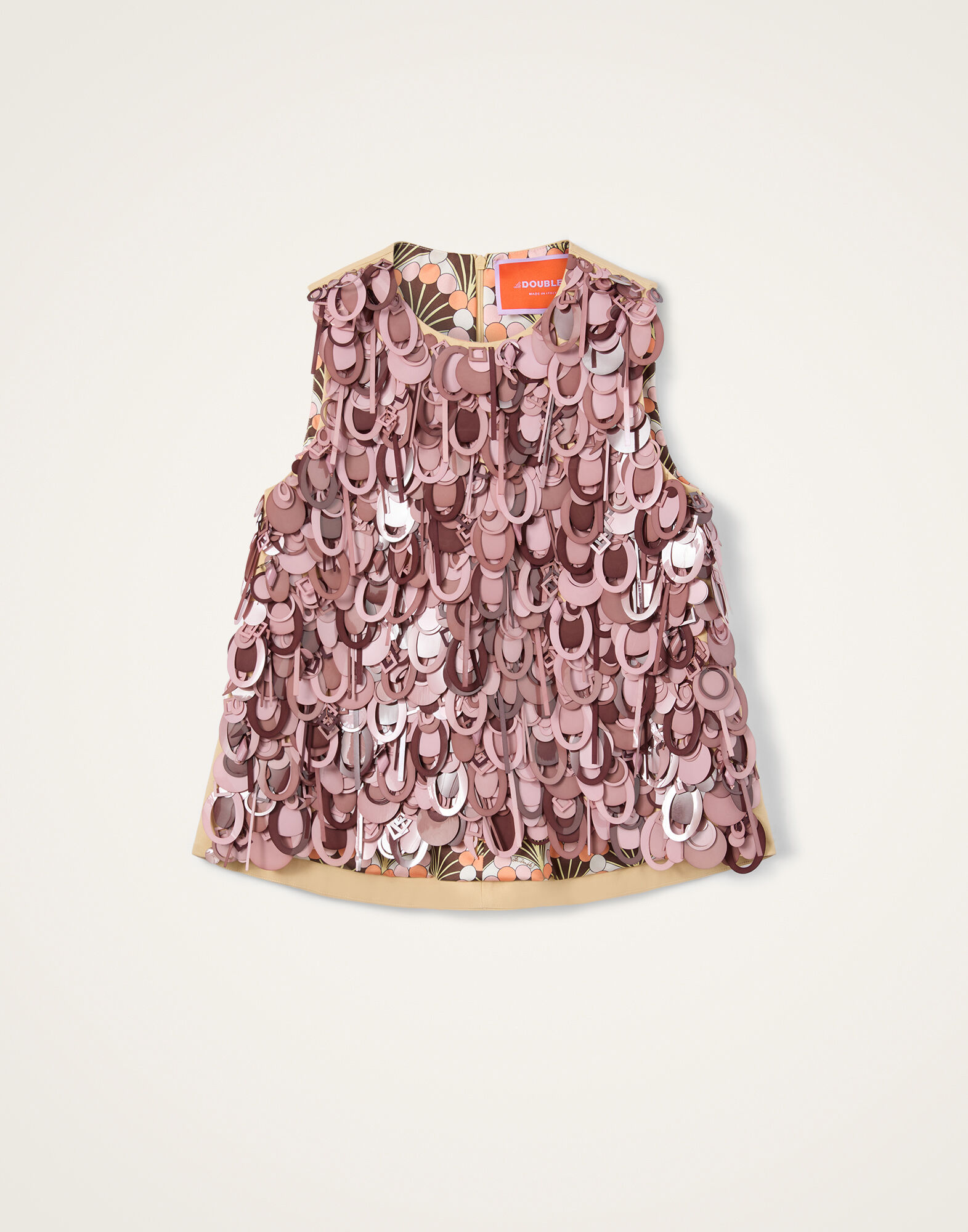 La DoubleJ La Scala Top Solid Light Beige TOP0198COT089SOLIDBR01