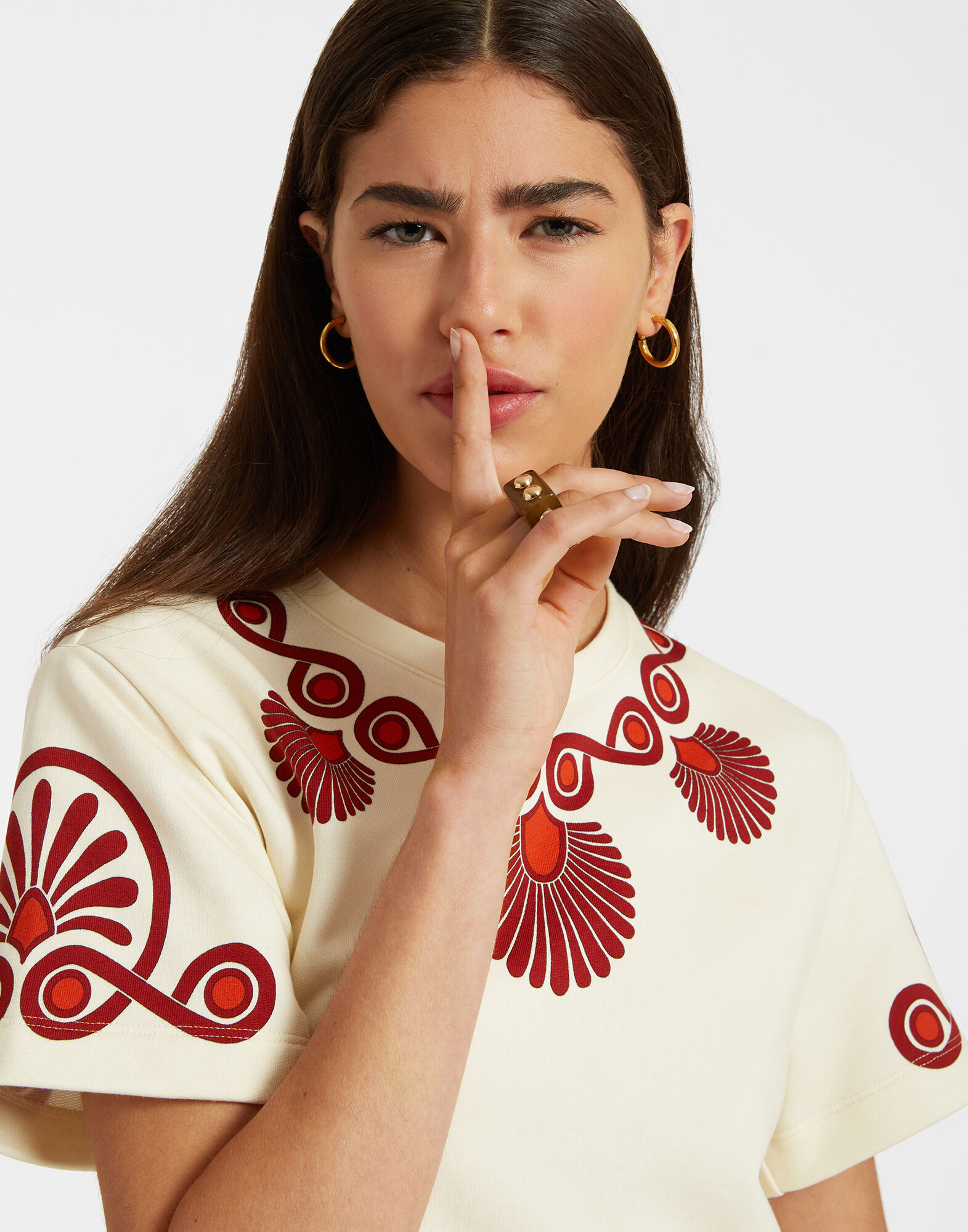 La DoubleJ Nefertiti Ring Solid Camouflage RIN0004POL005SOLIDGR08