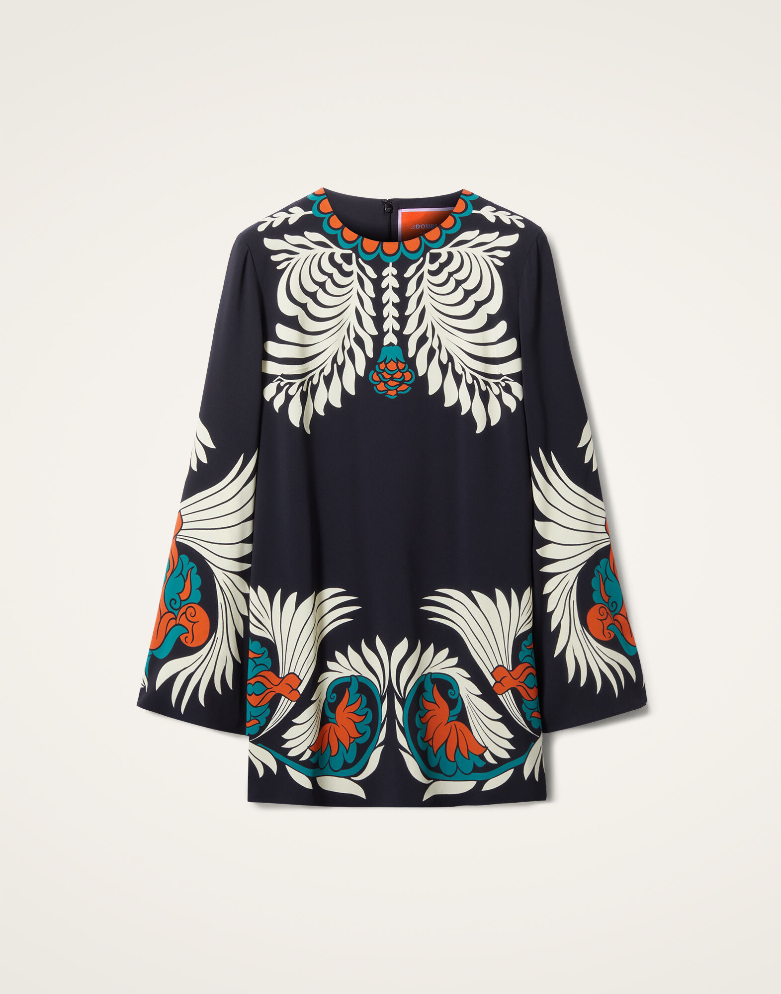 La DoubleJ Mini Supreme Swing Dress Mix Tiles Plac&eacute;e Black DRE0619VIS011MIX01BL01