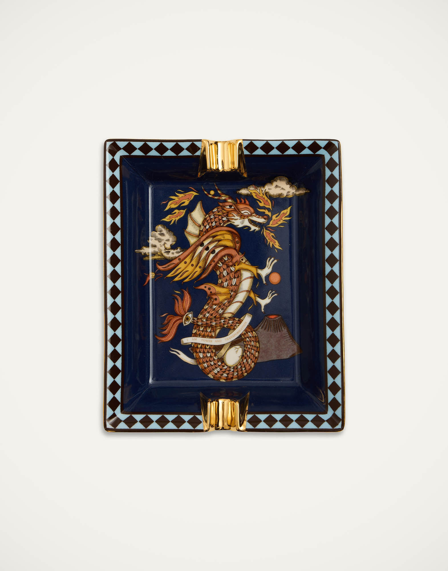 La DoubleJ Ashtray The Dragon Midnight Blue TRI0010CER001DRG01BU04