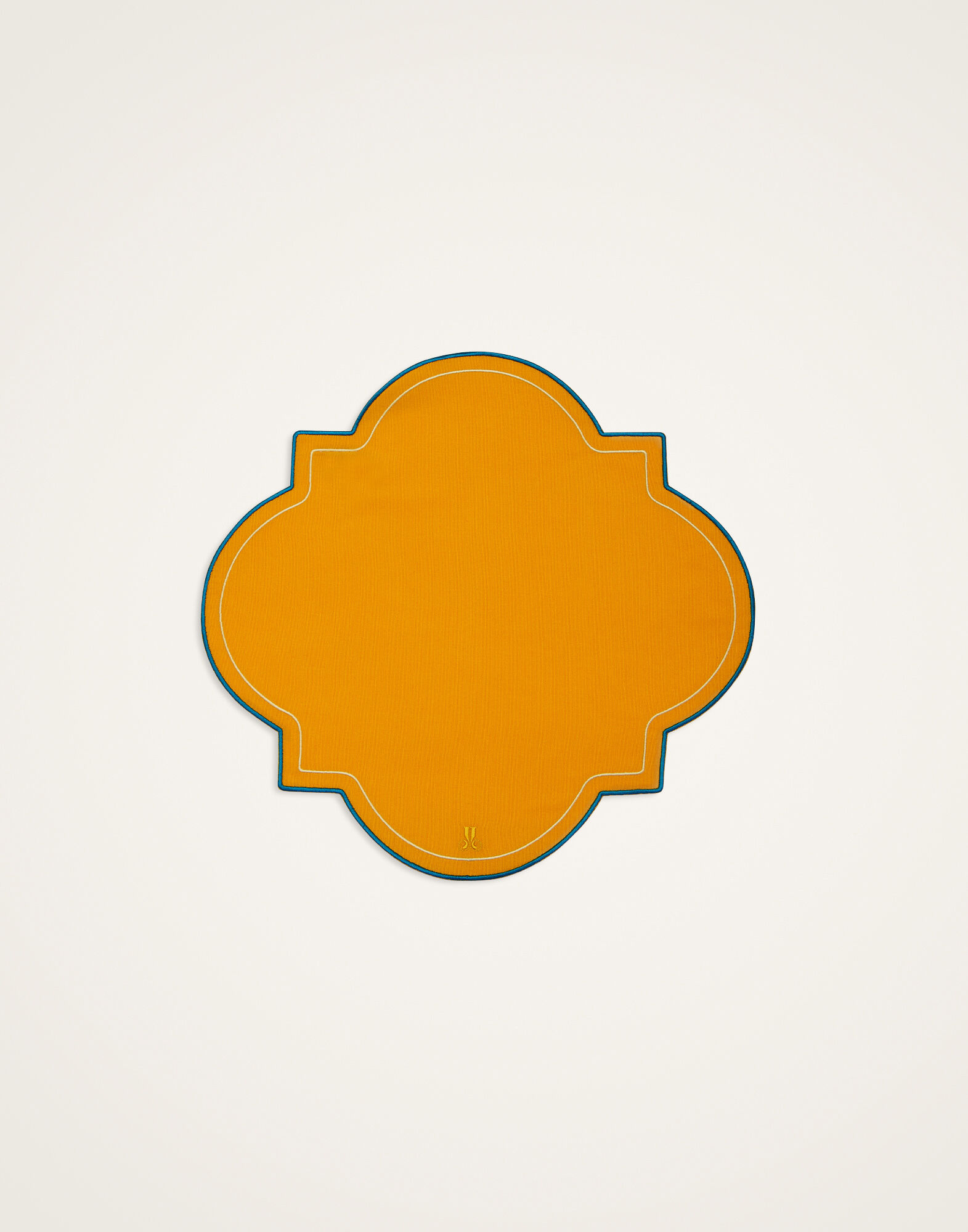 La DoubleJ Medallion Placemats Set Of 2 Solid Yellow PMT0028ACR003SOLIDYE02