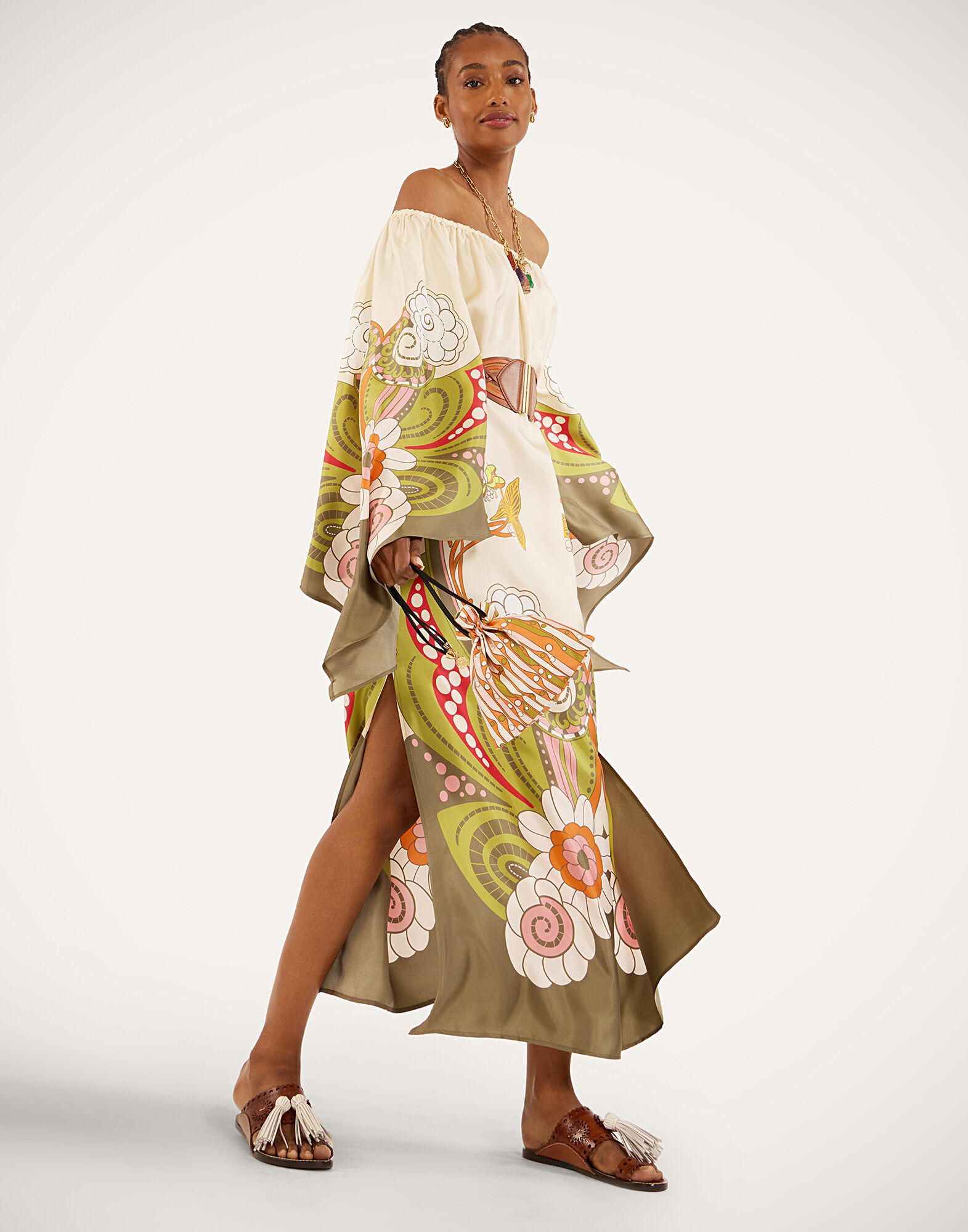 La DoubleJ Goddess Dress Ambrosia Plac&eacute;e Ivory DRE1020SIL029AMB03WH04