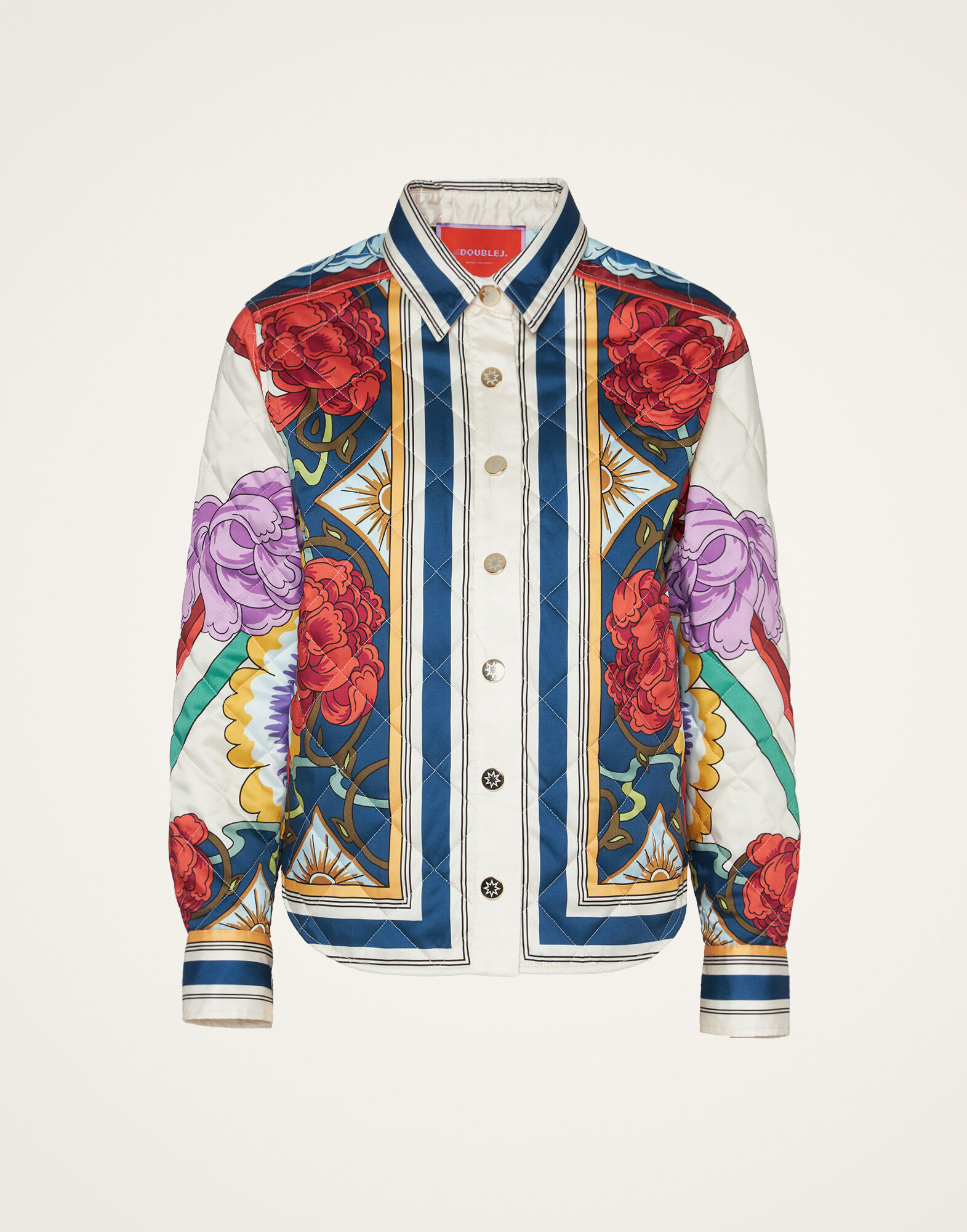 La DoubleJ Edie Jacket Taormina Plac&eacute;e Ivory JAC0068POL002LRT01WH04