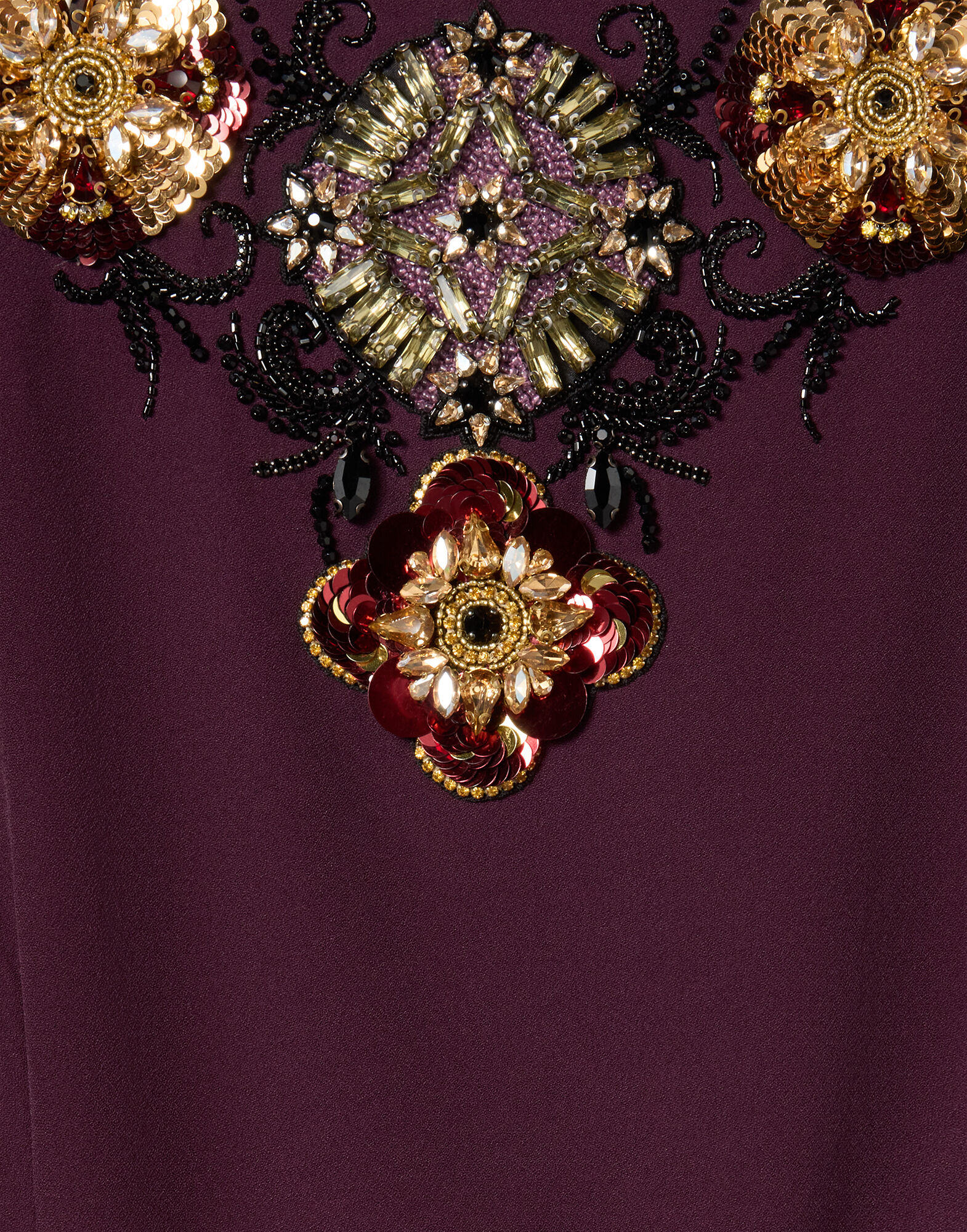 La DoubleJ Long Sorella Dress Solid Burgundy DRE0975SAB001SOLIDRE07