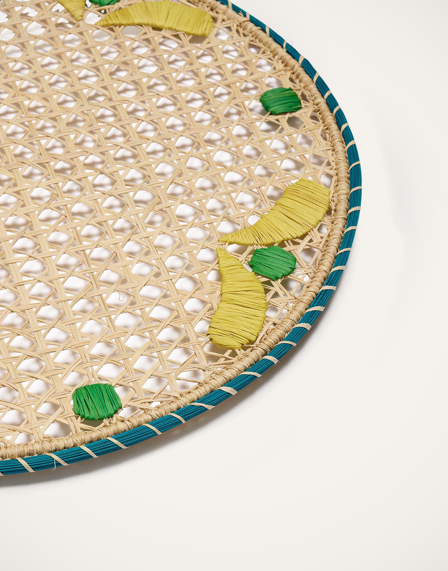 La DoubleJ Raffia Placemats Set Of 2 Capri Yellow TBM0011RAF007CAP0003