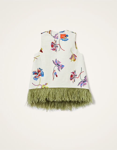 La DoubleJ La Scala Top Infiorata White TOP0013COT005INF01WH01