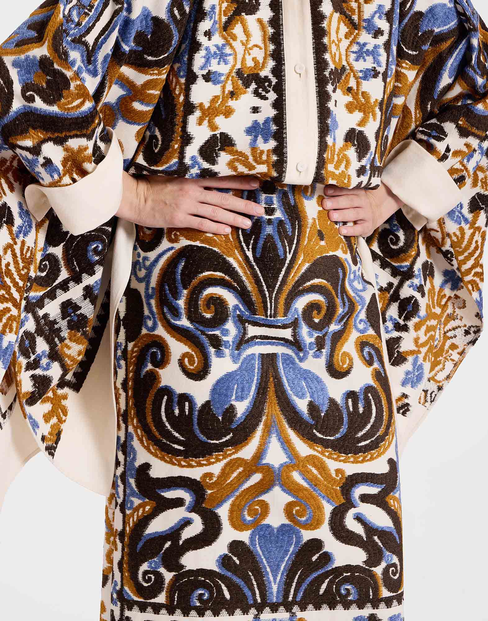 La DoubleJ Pencil Skirt Corsini Cream SKI0011JCQ091INI01WH03