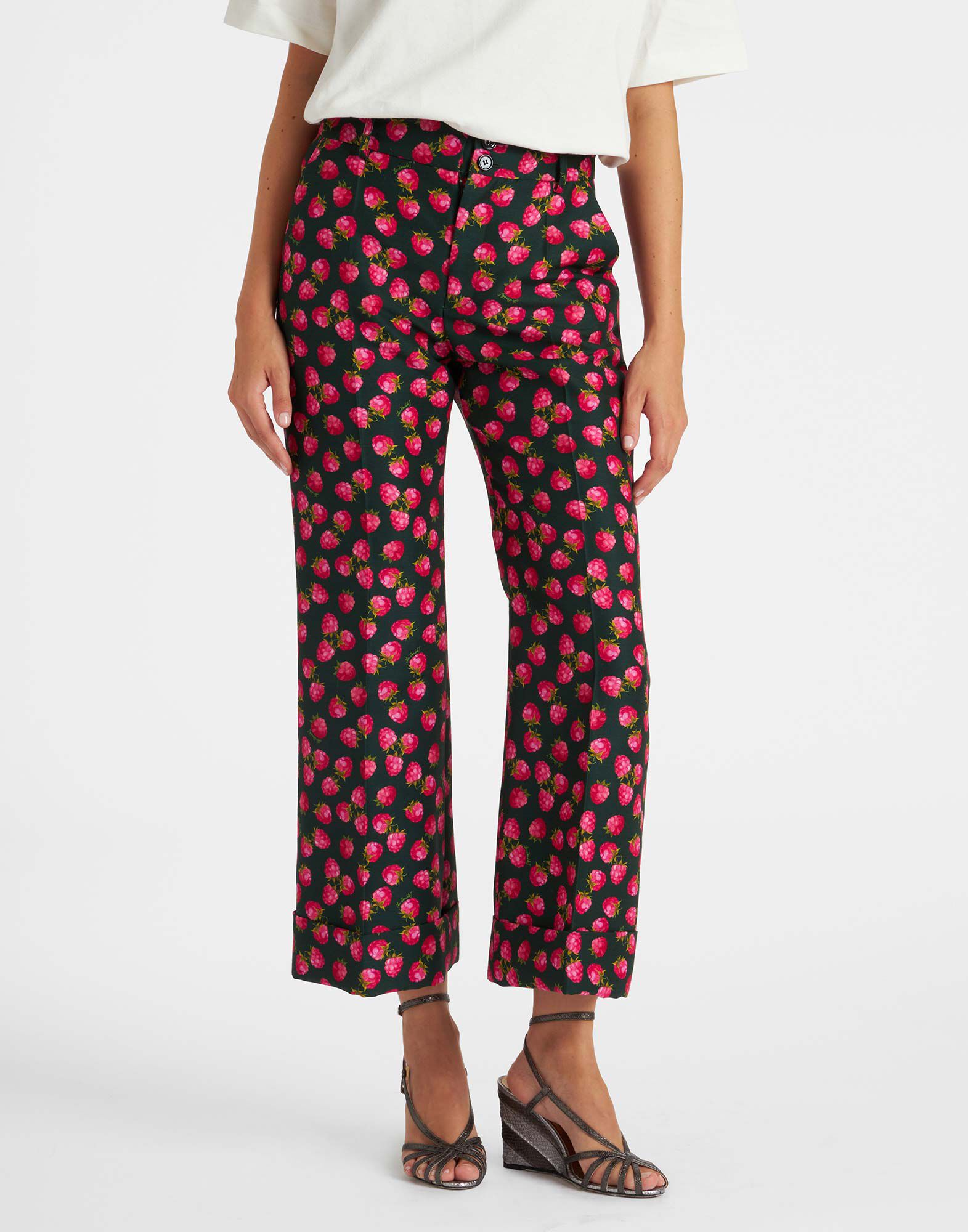 La DoubleJ Hendrix Pants Lampone Mini Emerald TRO0014CAD001FMB02GR04