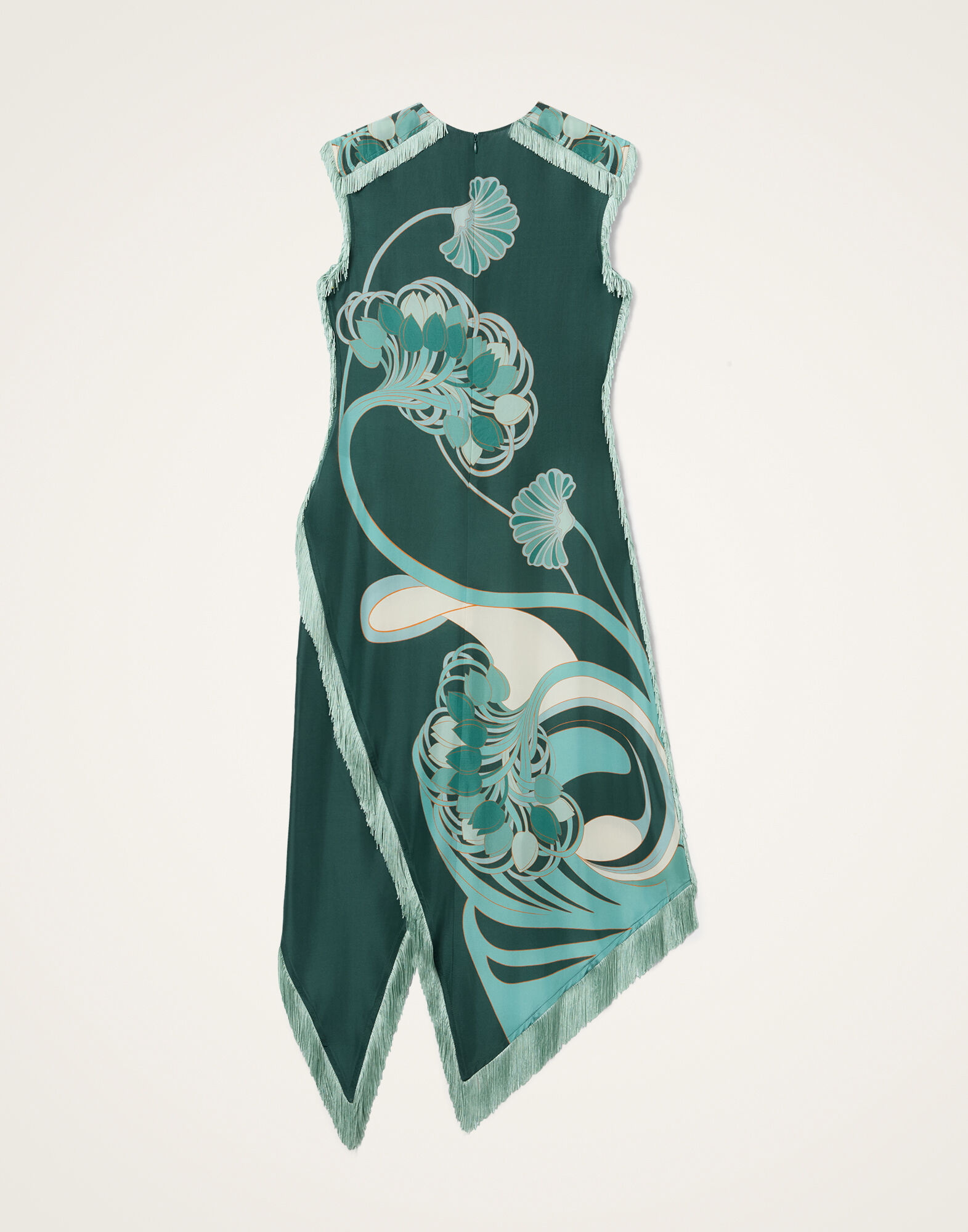 La DoubleJ Scarf Dress Blooming Tulip Plac&eacute;e Dark Green DRE0964SIL009BTU01GR03