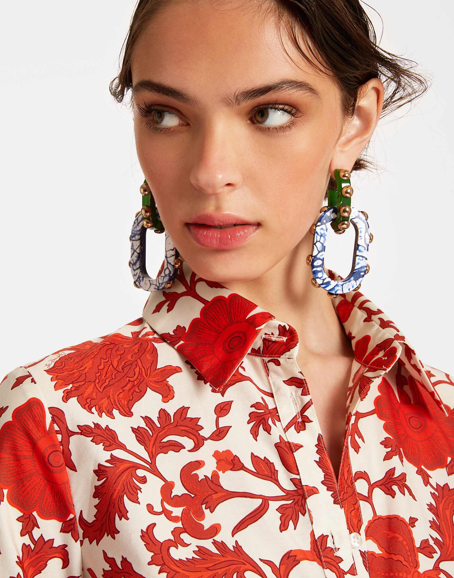 La DoubleJ Choux Dress Dragonflower Red DRE0193COT039DRE01RE01