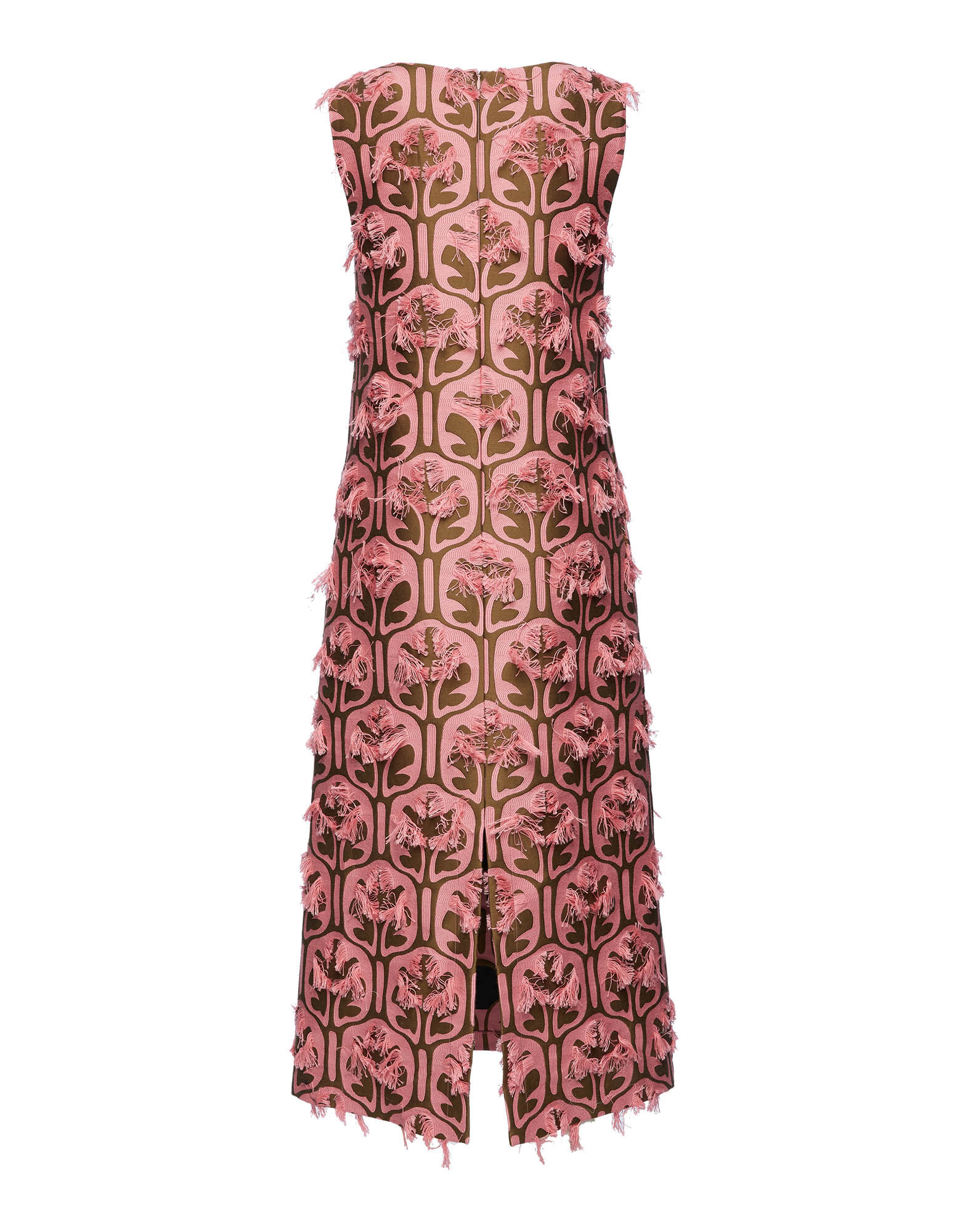 La DoubleJ Column Dress Grove Kaki/Pink DRE0389JCQ043GRV03PI01