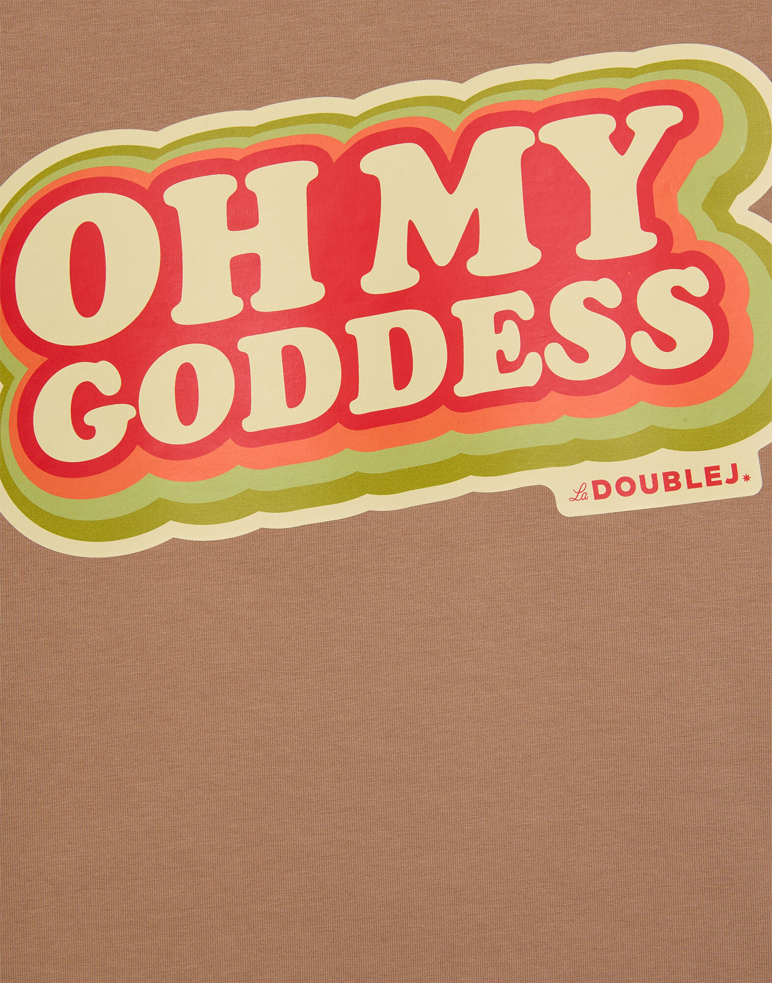 La DoubleJ The Cu-Tee Crop Solid Beige TSH0068JER076SOP12BR01