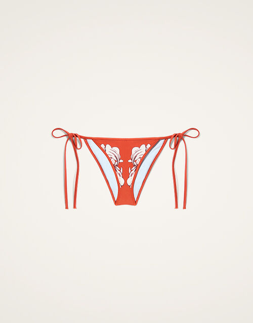 La DoubleJ String Bikini Bottom Iris Plac&eacute;e Dark Orange SWI0090LYC003IRS07OR03