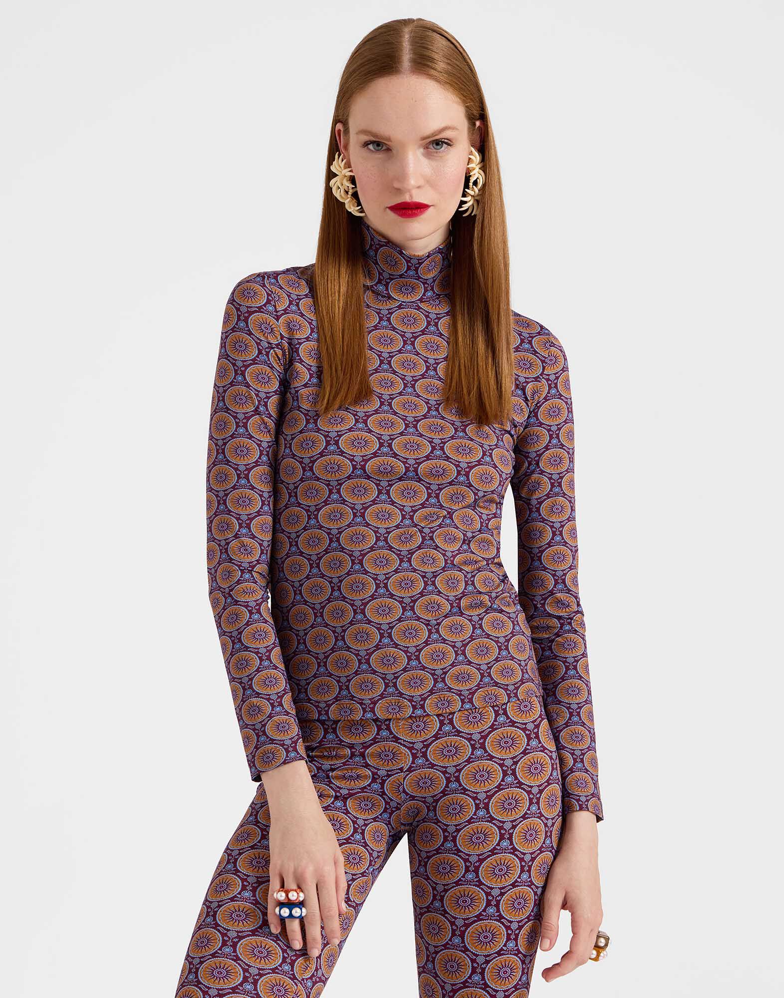 La DoubleJ Turtleneck Sovereign Mini Purple SHI0030JER005SOV02PU01