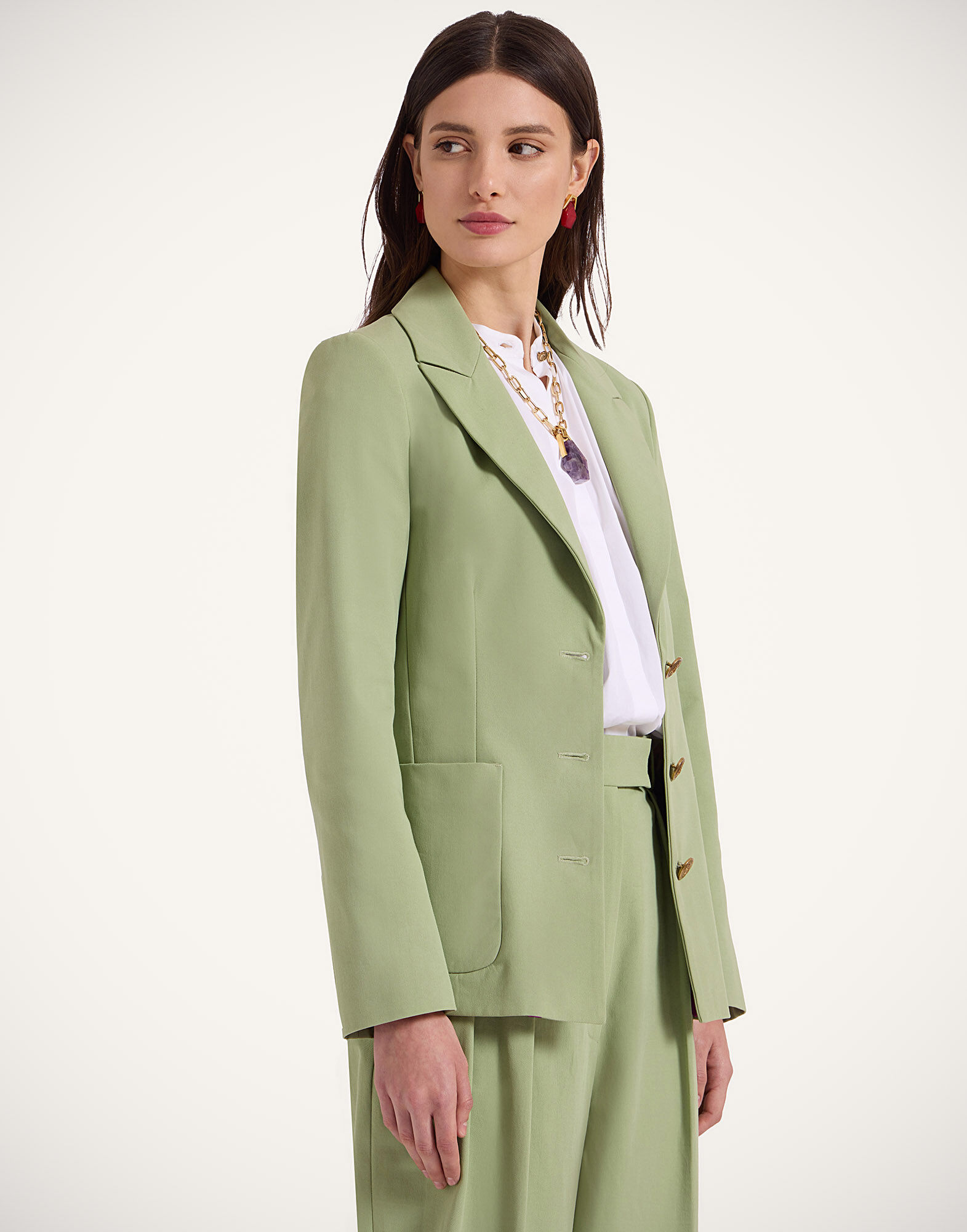 La DoubleJ 24/7 Jacket Solid Green JAC0048COT070SOLIDGR06