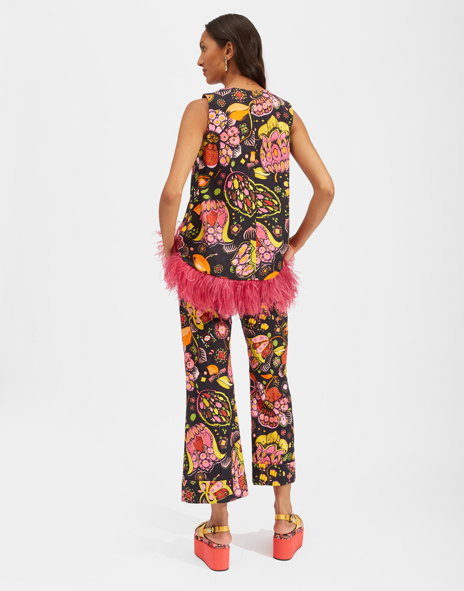 La DoubleJ La Scala Top (With Feathers) Eden TOP0013COT005EDE0001