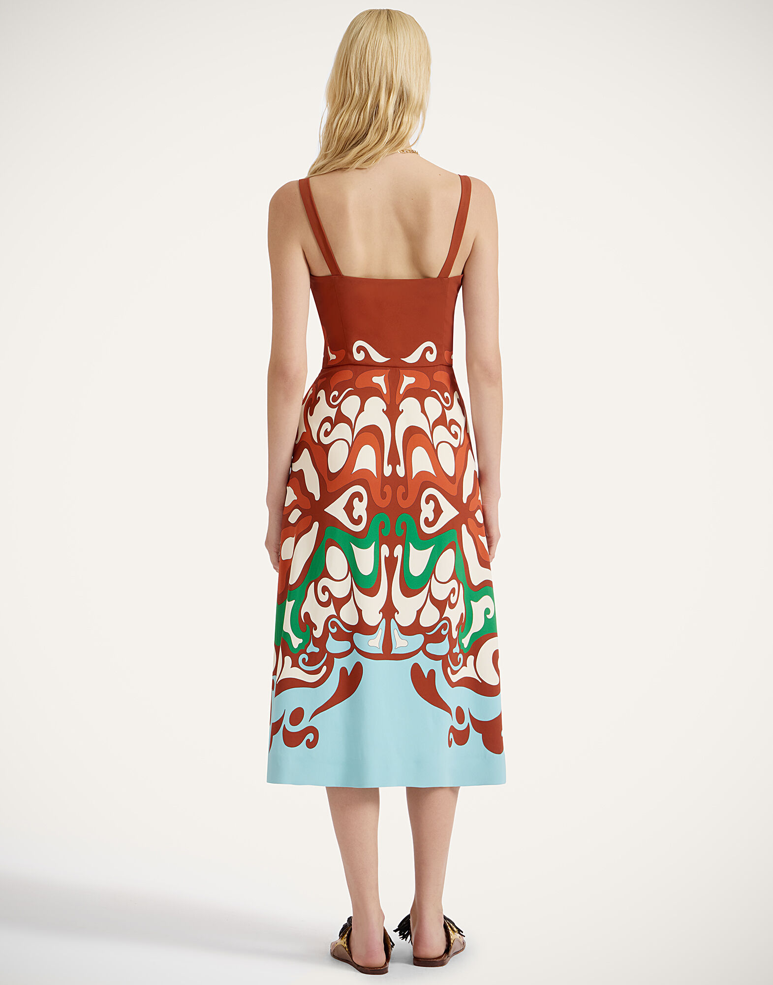 La DoubleJ Buy Me A Martini Dress Phoenix Plac&eacute;e Light Blue DRE0673VIS011PHO01BU01