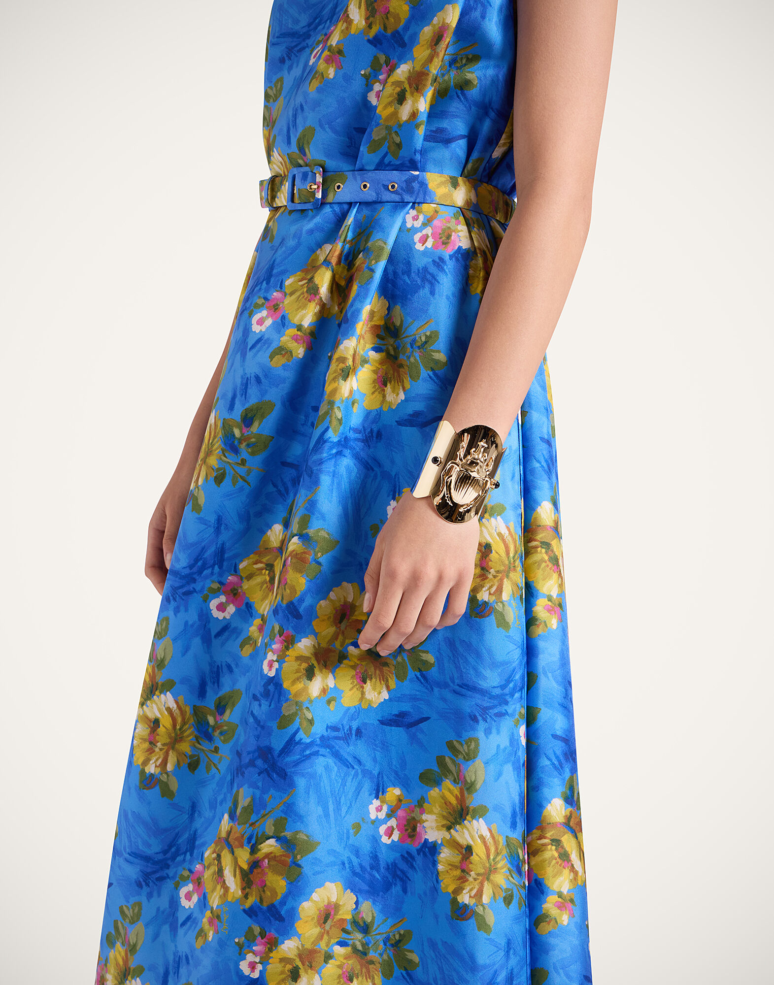 La DoubleJ Scarab Cuff 24k Gold Plate BAC0012BRA003SOLIDYE05