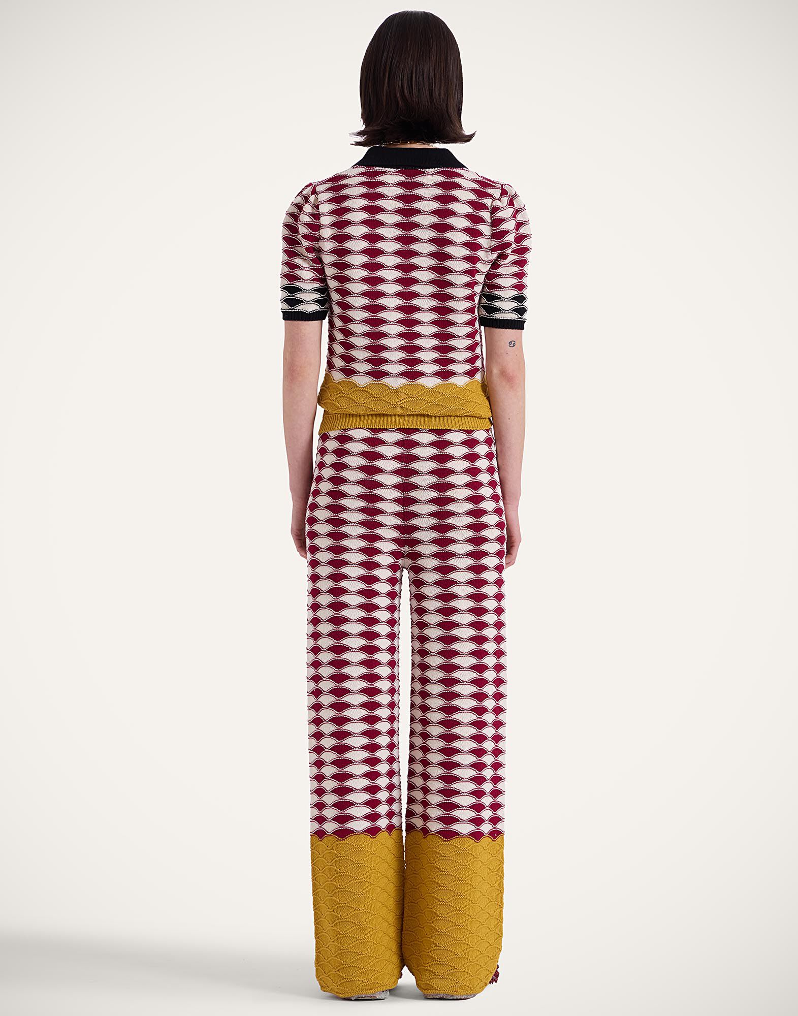 La DoubleJ Sunset Pants Multicolor Red & Yellow TRO0159KNI152VA349RE01