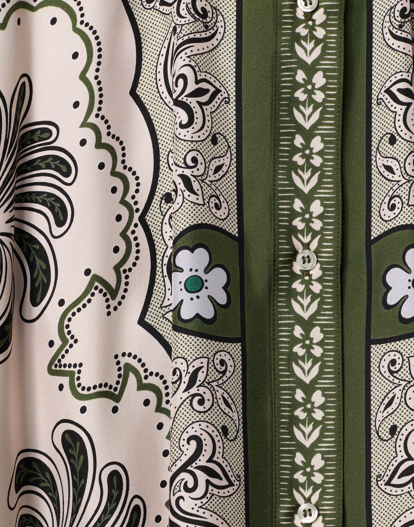 La DoubleJ Foulard Shirt Mirage Plac&eacute;e Green SHI0059SIL006AGE01GR02