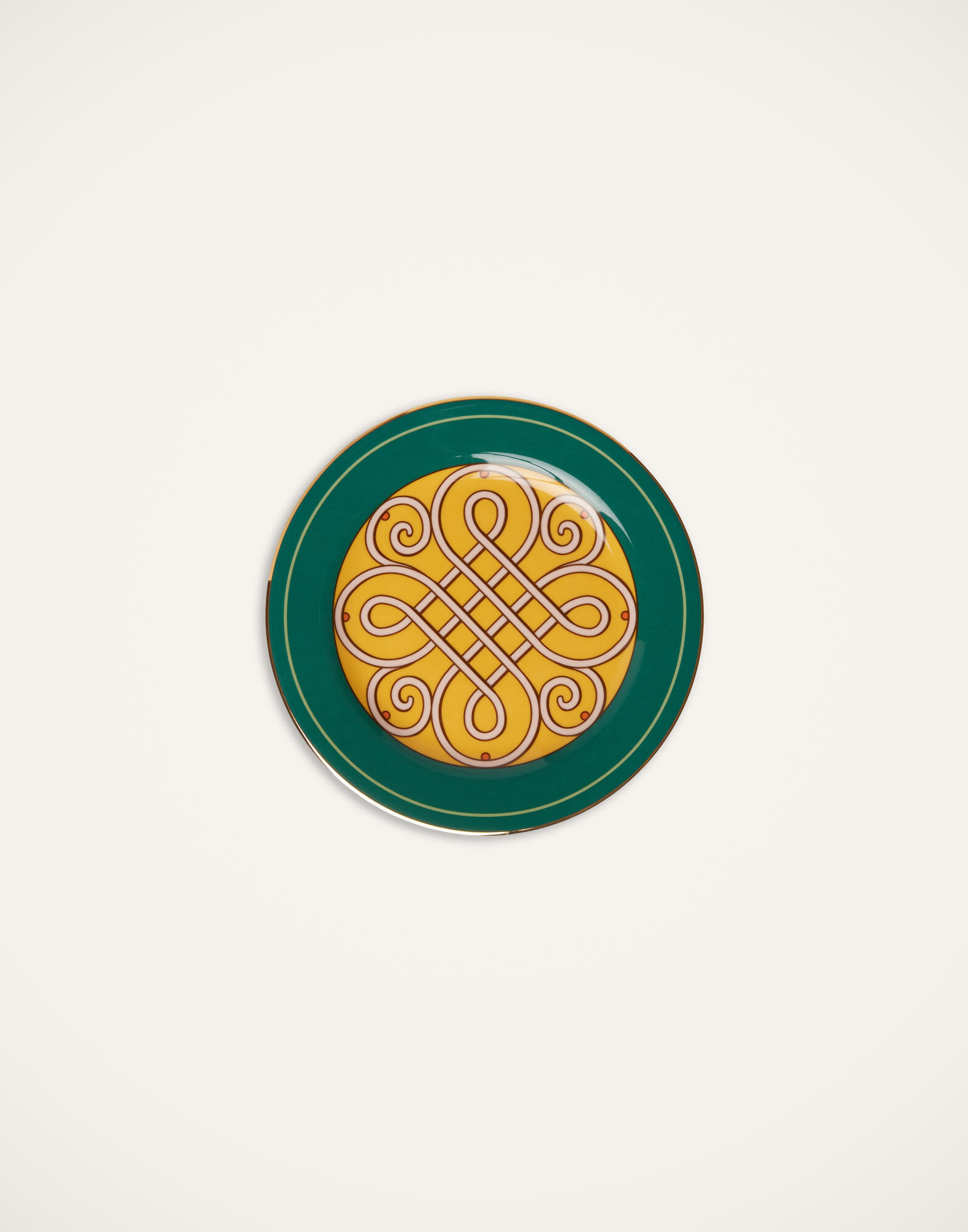 La DoubleJ Dessert Plates Set Of 2 Cortile Green DIS0063CER001CRL0005