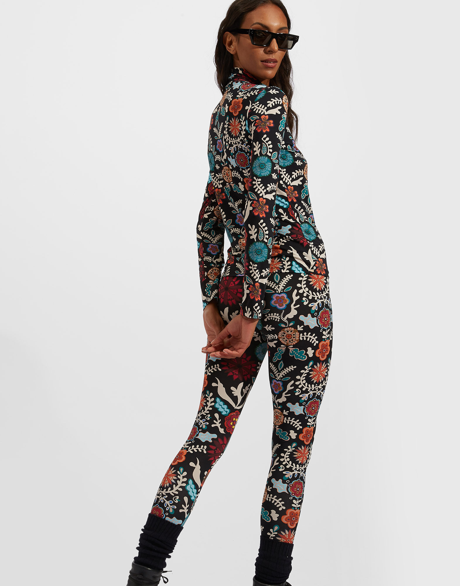 LaDoubleJ Turtleneck Fire Flower SHI0030JER005FIR0001