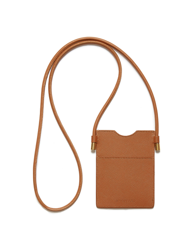 Phone Holder Crossbody Bag Saffiano Leather