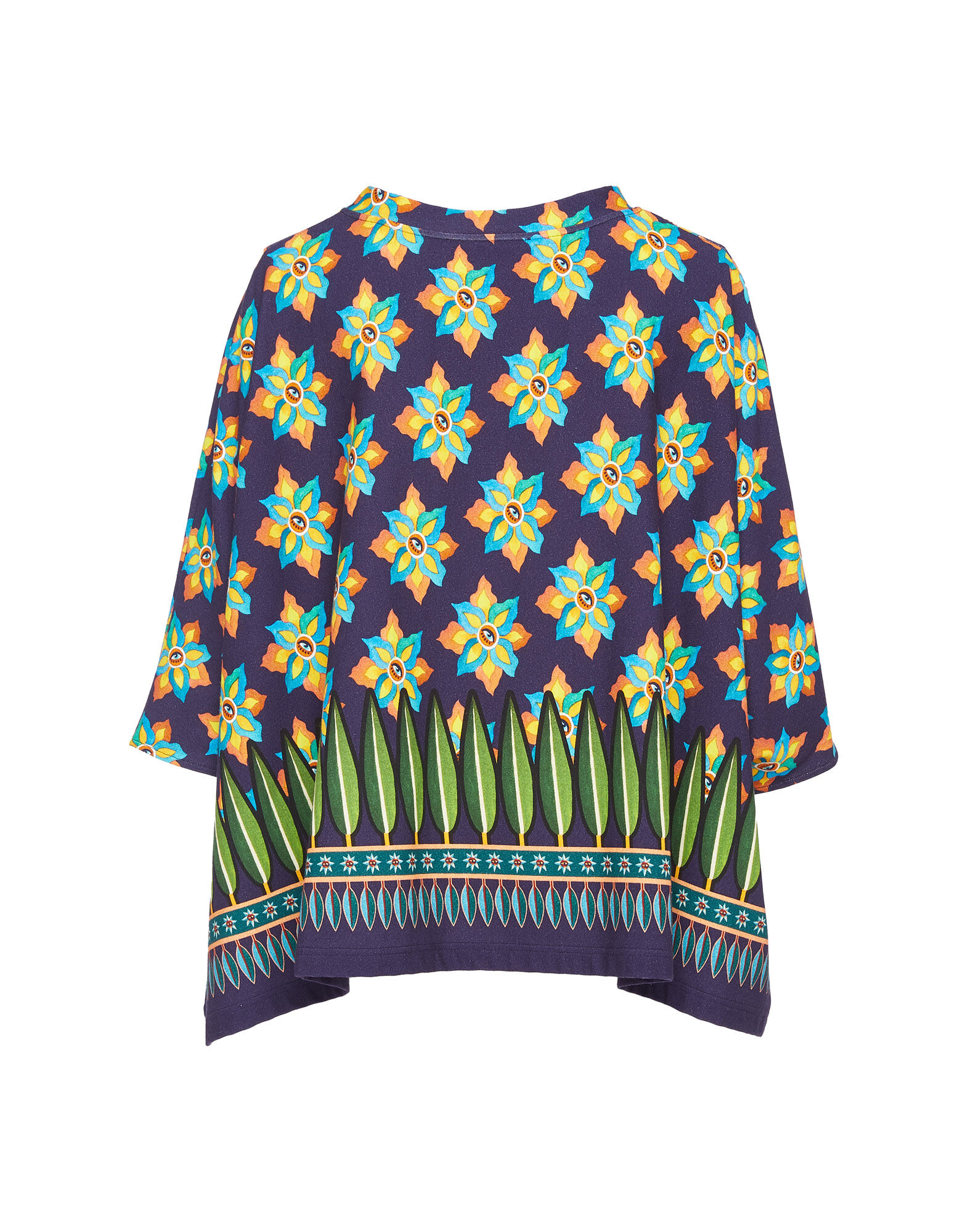 La DoubleJ Meditation Poncho Occhi TOP0055JER020OCC0001