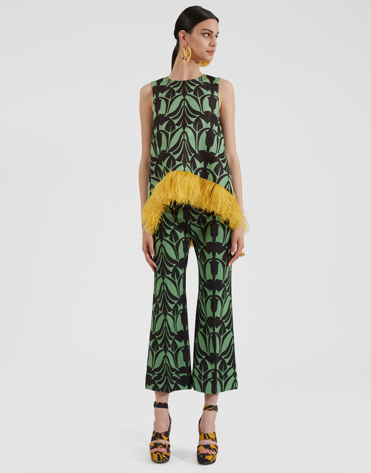 La DoubleJ Hendrix Pants Papyrus Green TRO0014COT006PAY01GR02