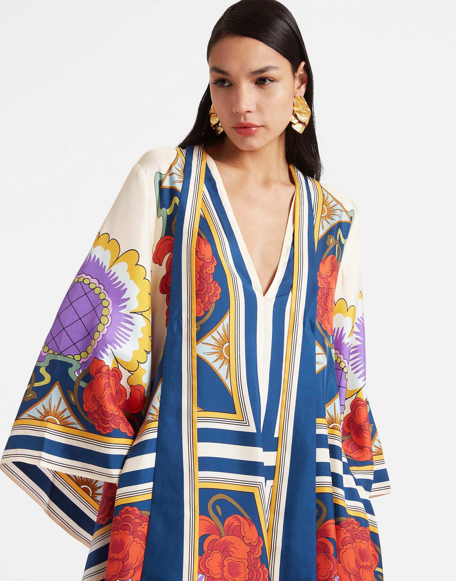 La DoubleJ Magnifico Dress Taormina Plac&eacute;e Rust DRE0232SIL006LRT01OR04