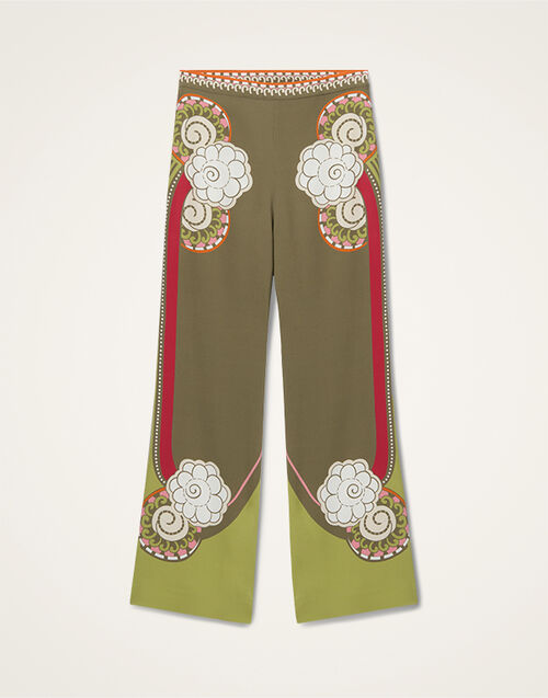 La DoubleJ Stretch Pants Ambrosia Plac&eacute;e Green TRO0054VIS011AMB03GR02
