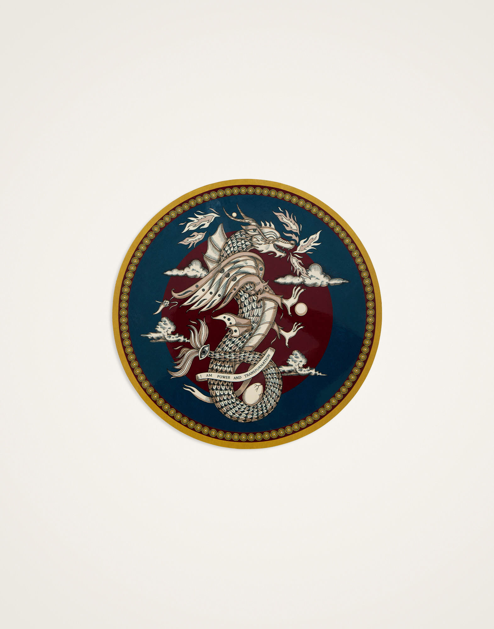 La DoubleJ Disk Placemat The Dragon PMT0016CRK001DRG01BU04