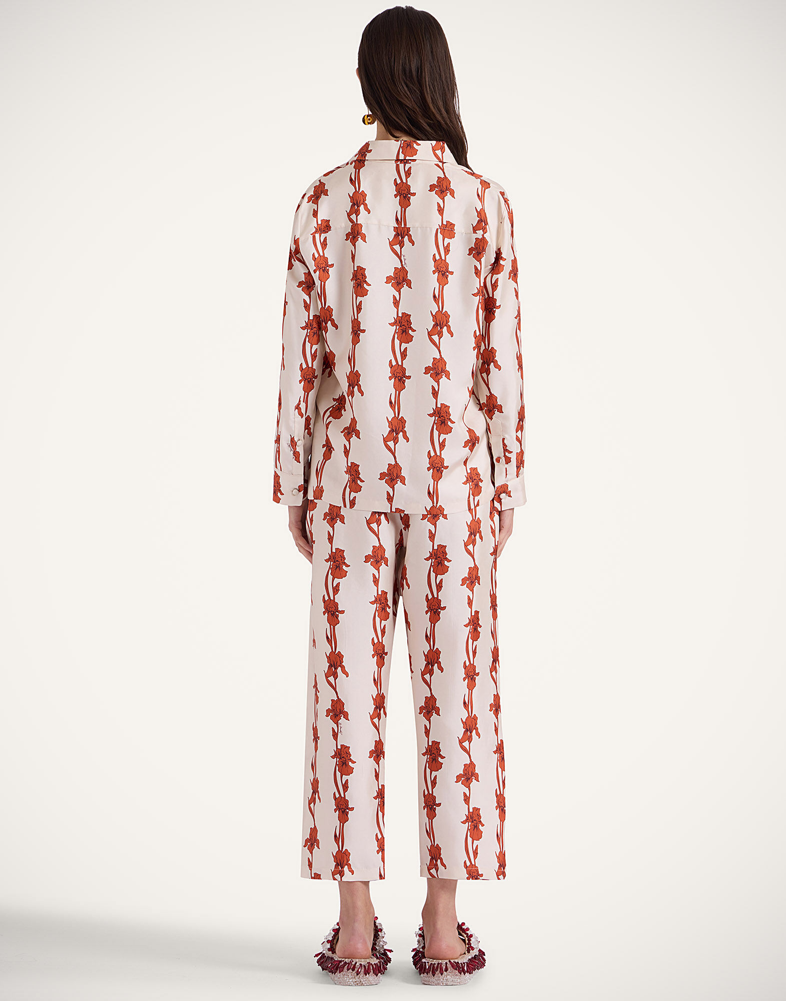 La DoubleJ Drawstring Pants Mini Iris Dark Orange TRO0053SIL001IRS03OR03